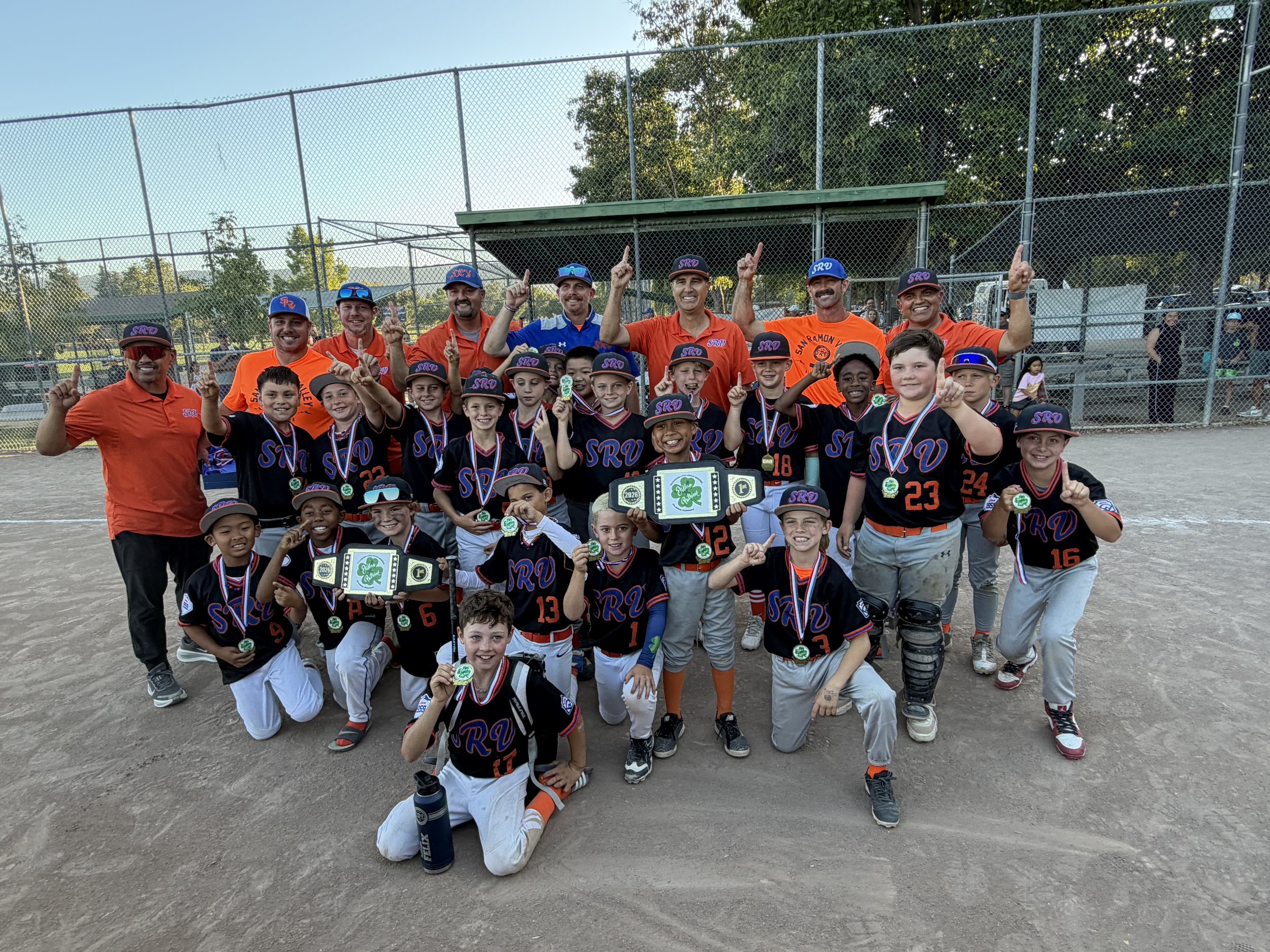 11’s and 9’s Tournament Teams Win Three Championships in Pleasanton