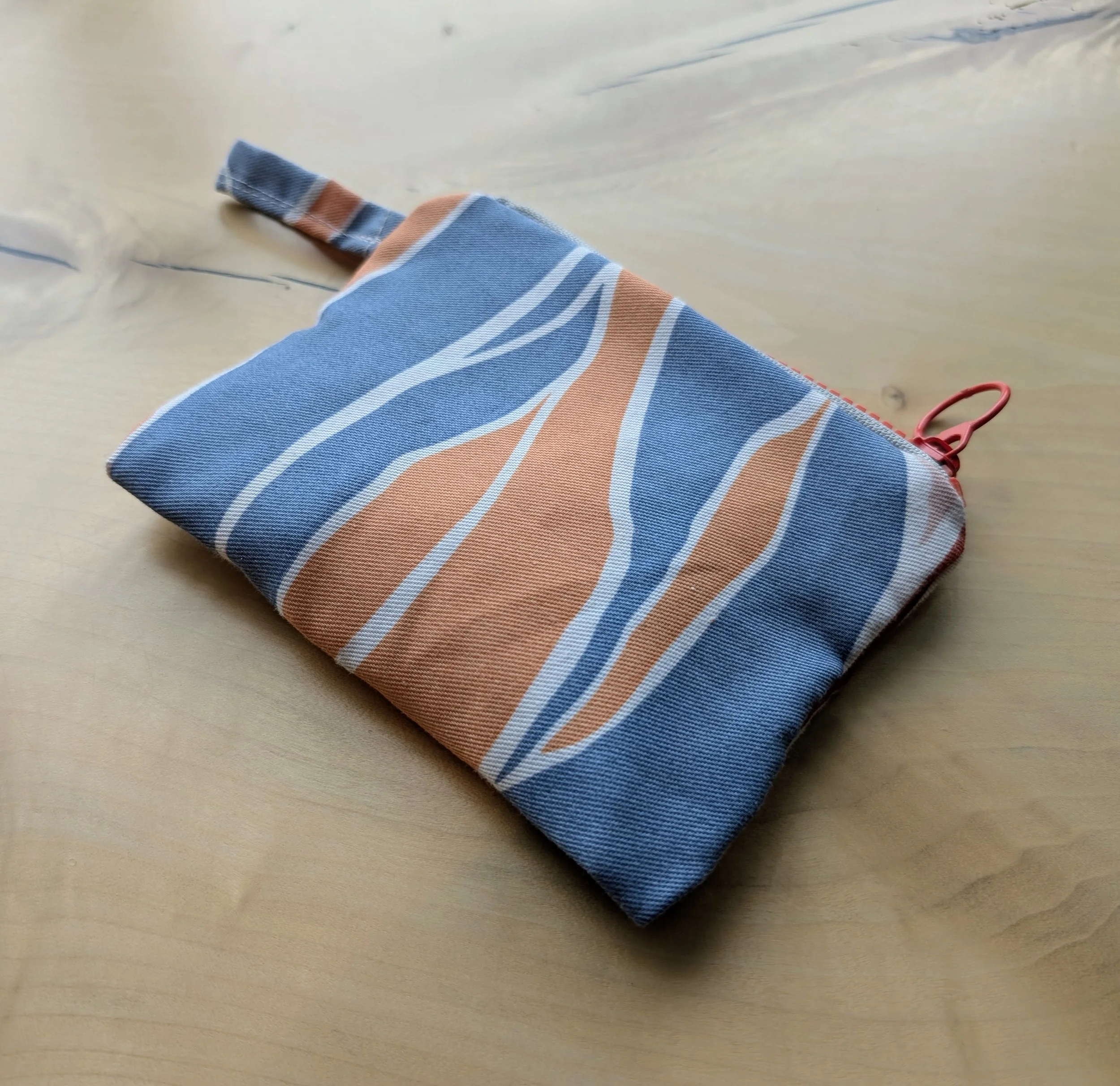 Reclaimed Fabric Zippered Bag