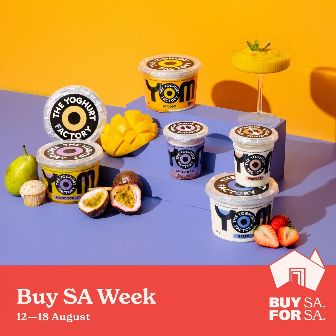 From farm to spoon, we're 100% South Aussie proud! 🐄🥛
At The Yoghurt Factory we work with local dairy farmers to bring you creamy goodness and every pot supports our community - from the cows to the cool room! So this Buy SA Week, enjoy a taste of 