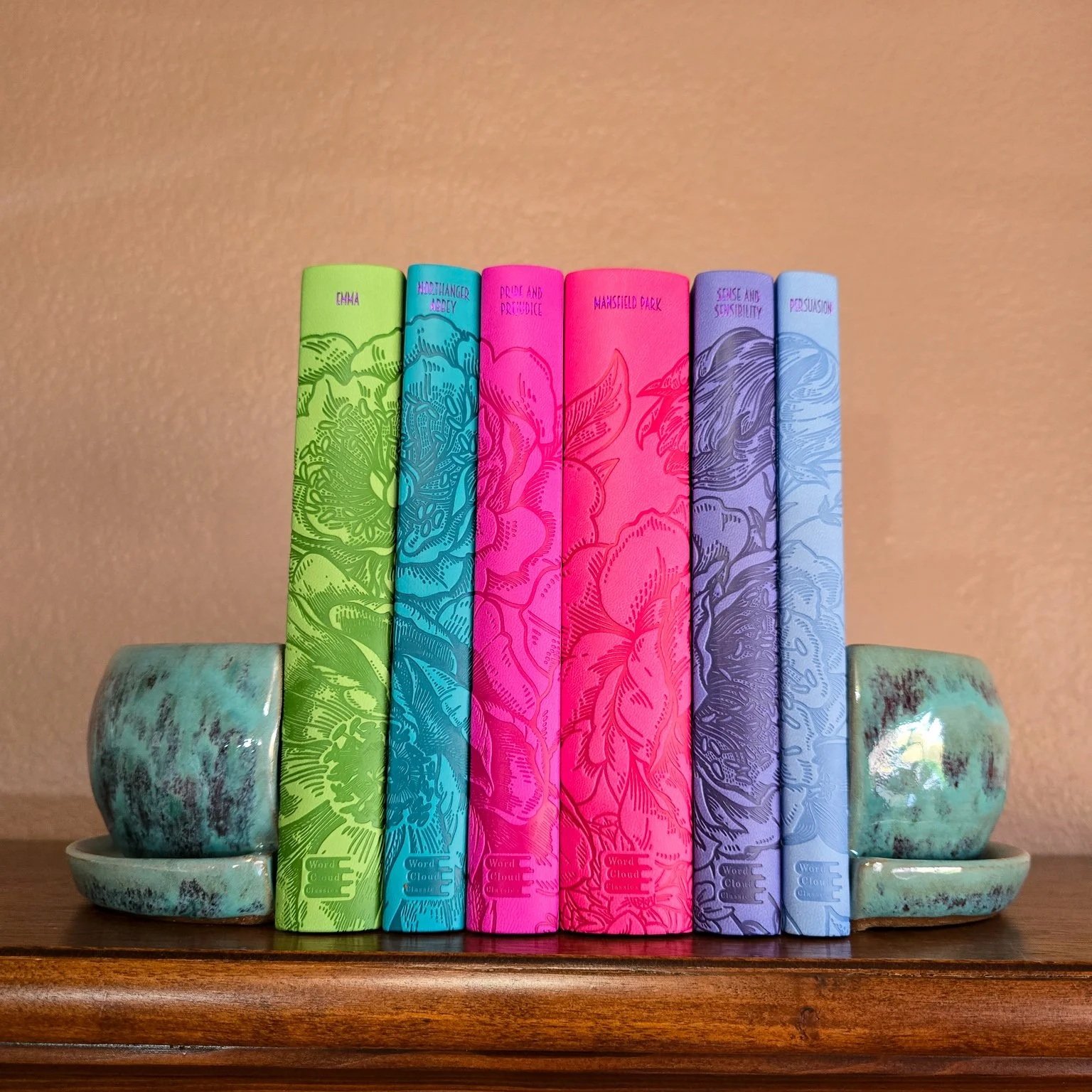 Turquoise Bookend Planters