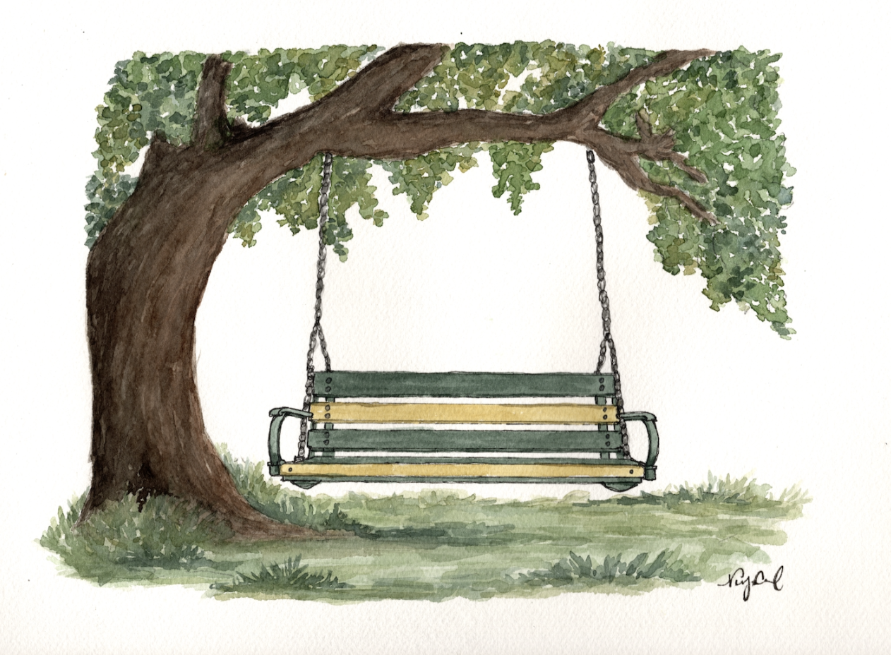 The Baylor Swings- Exclusive Watercolor Print