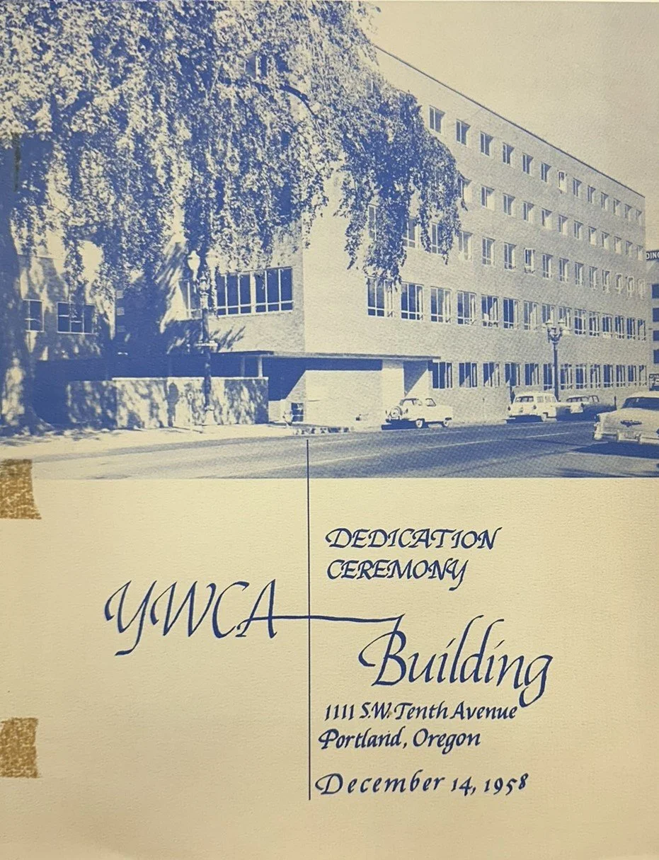 Flyer for the Dedication of the SW 10th and Main Building