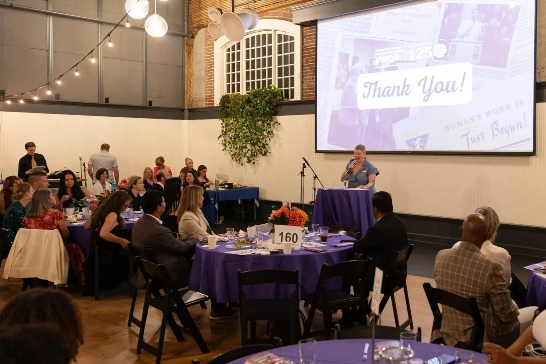 Interim Executive Director Whitny Myers speaks at our 125th Birthday Bash