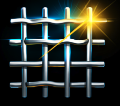 Graphic symbolising strong barrier protection used in solar panel pigeon proofing systems