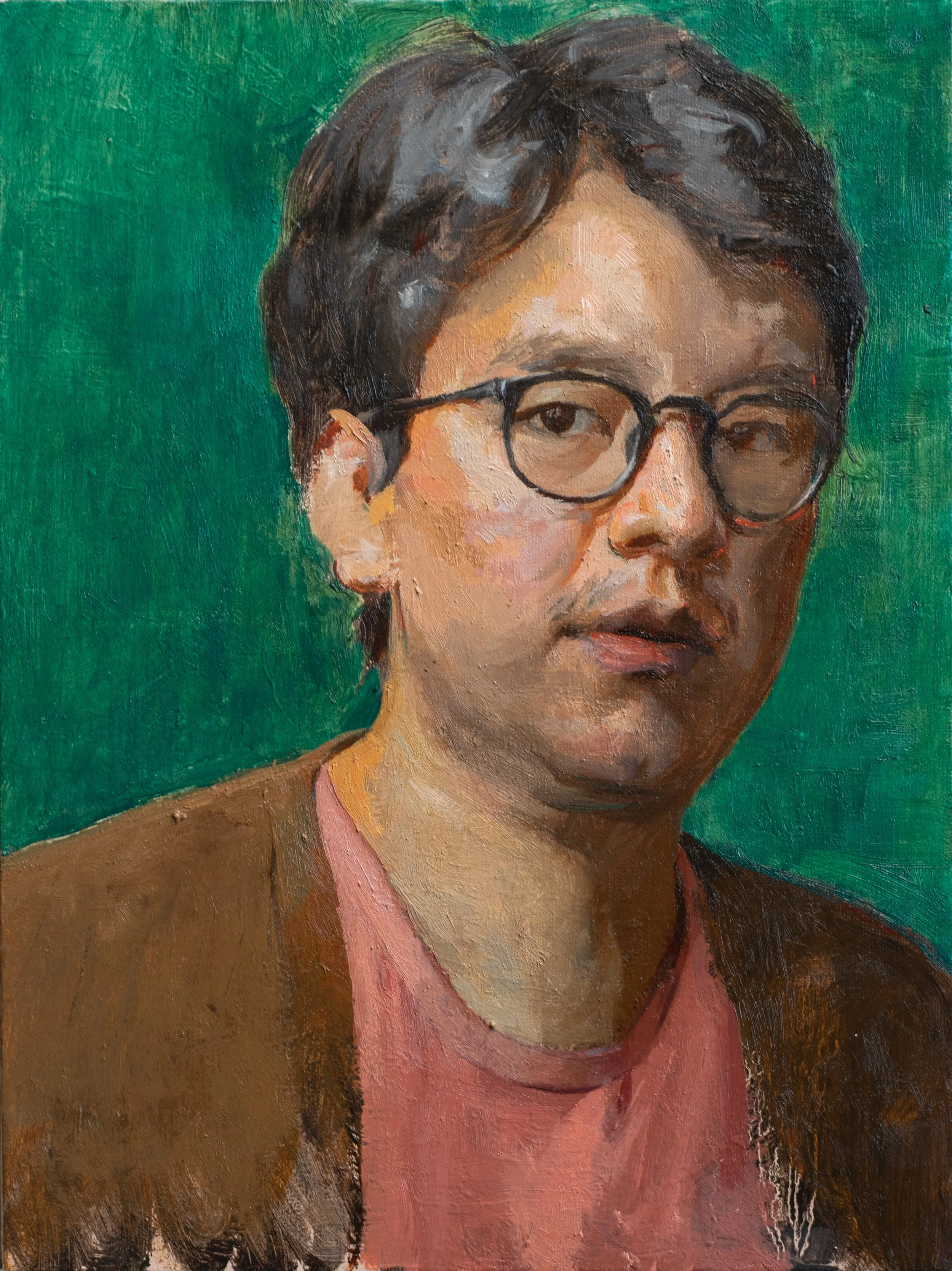 Viridian 14 x 11 inches, oil on linen