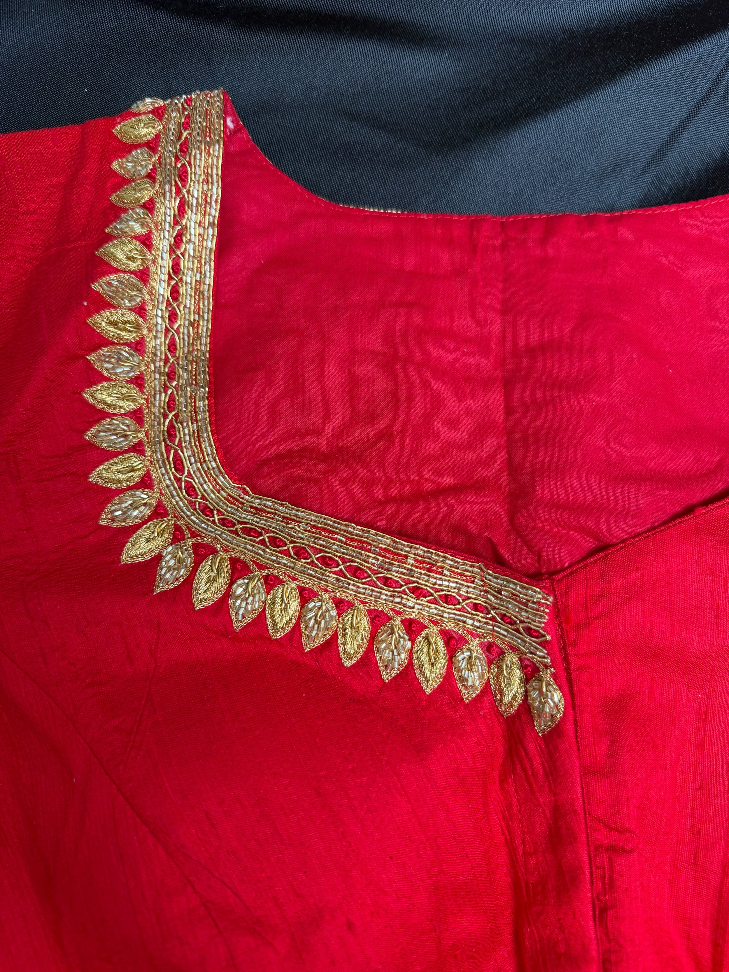 Raw Silk Handwork Blouse