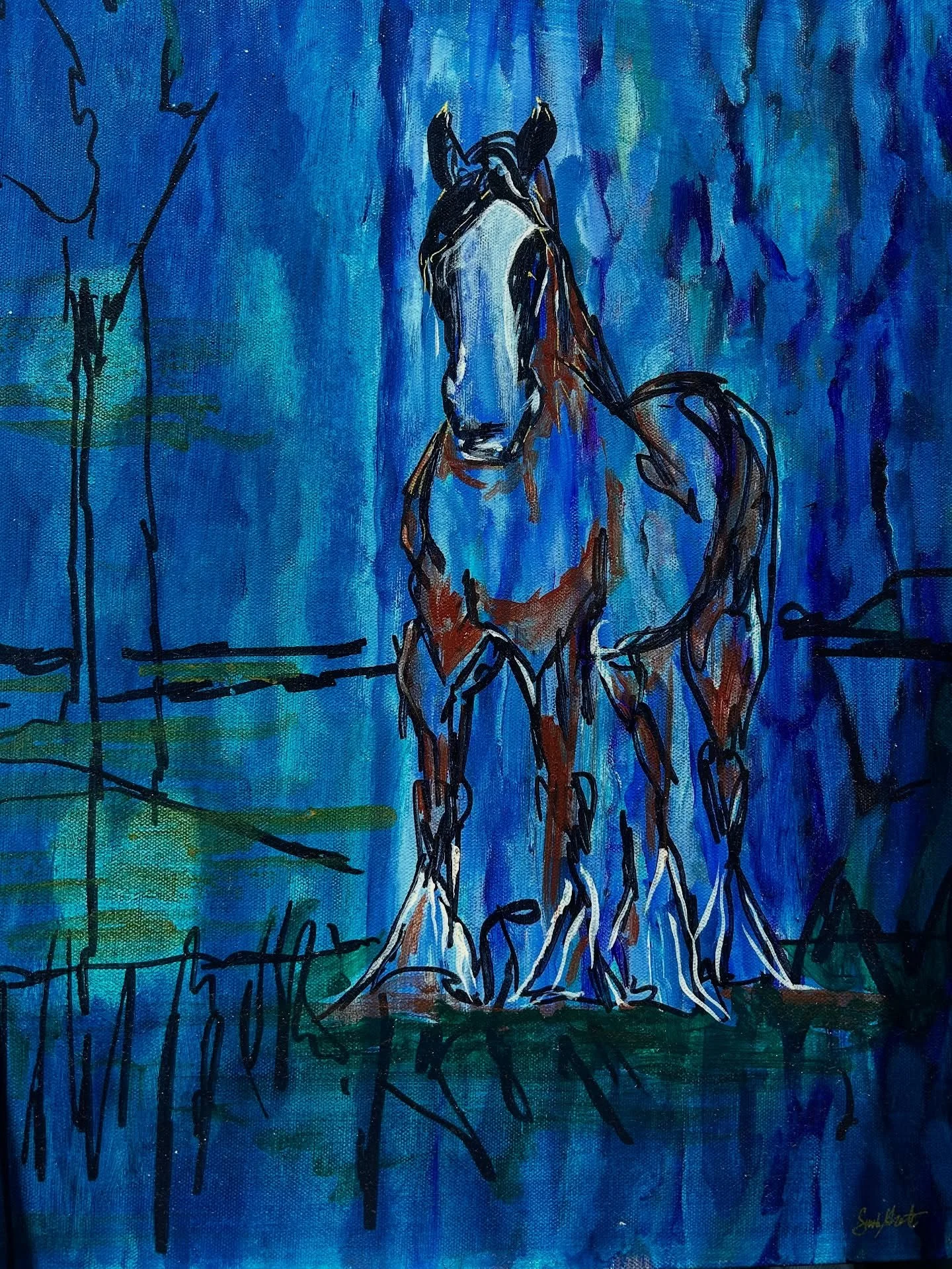 Just dropped off my painting “Draft at Twilight” that will be part of the Silent Auction at the NBMAA Art Party of the Year! I love this museum and also that a draft horse will be included. NBMAA is such a gem, and always like to take a