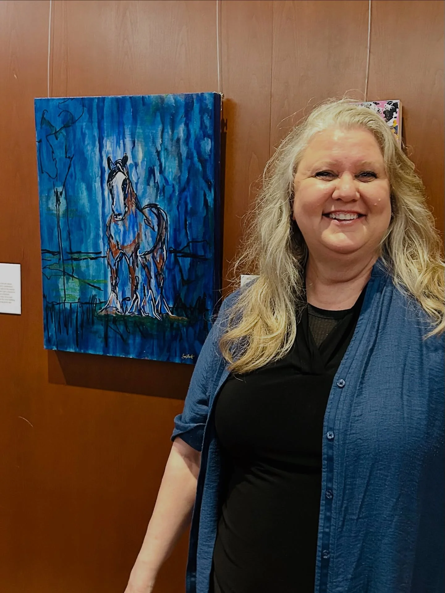 At NBMAA&rsquo;s Art Party of the Year Preview reception for this year&rsquo;s artists and Art Party sponsors with my painting, &ldquo;Draft at Twilight&rdquo;. 

Bidding is online will be open until Saturday, October 4th. 

https://my.onecause.com/e