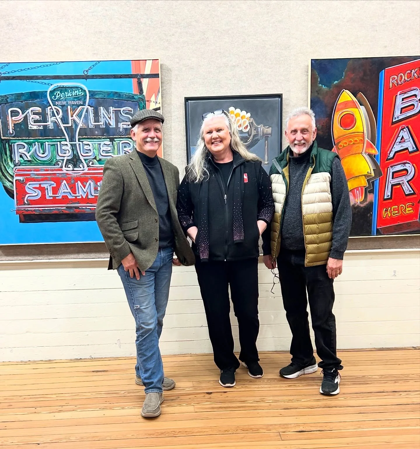 Opening night for the &ldquo;Double Visions&rdquo; show by Brian McClear &amp; Peter Christ at Essex Art!  A must-see incredible show! 🌟🤩