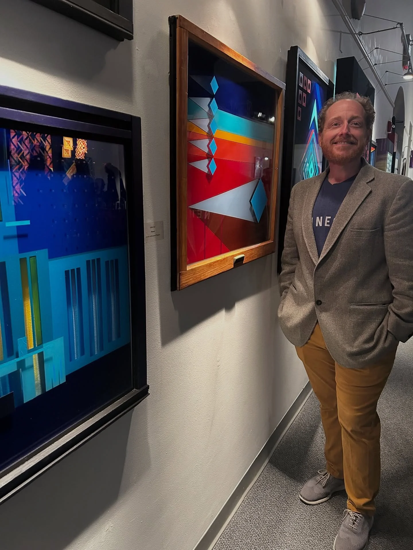 Tonight&rsquo;s opening reception for a brand new exhibit &ldquo;Luminous,&rdquo; featuring the work Eddie Hall and Alexandra Wahl. Their collaboration is a wonderful view of geometry, color, and intensity.  The show runs now through January 3rd - ch