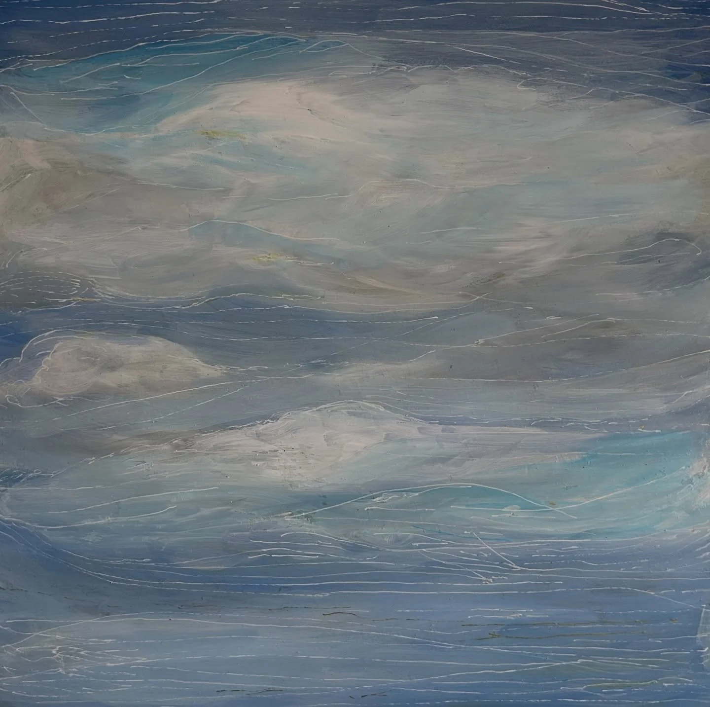 First three of my &ldquo;Sea &amp; Sky&rdquo; series
Mixed media on wood panels