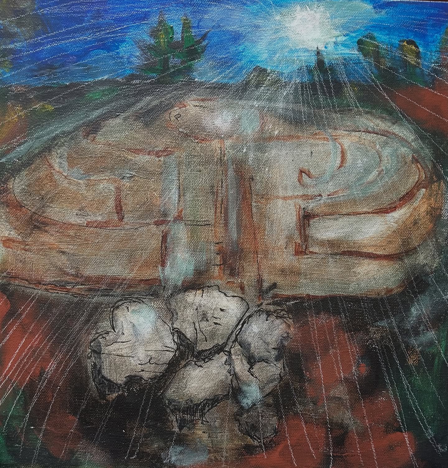 &ldquo;Labyrinth Light&rdquo;
Mixed media on wrapped canvas
14&rdquo;x14&rdquo;

Inspired by the Mercy by the Sea labyrinth, where movement becomes meditation and light guides the way inward.

#LabyrinthLight
#MixedMediaArt
#SacredSpaces
#ArtAsMedita