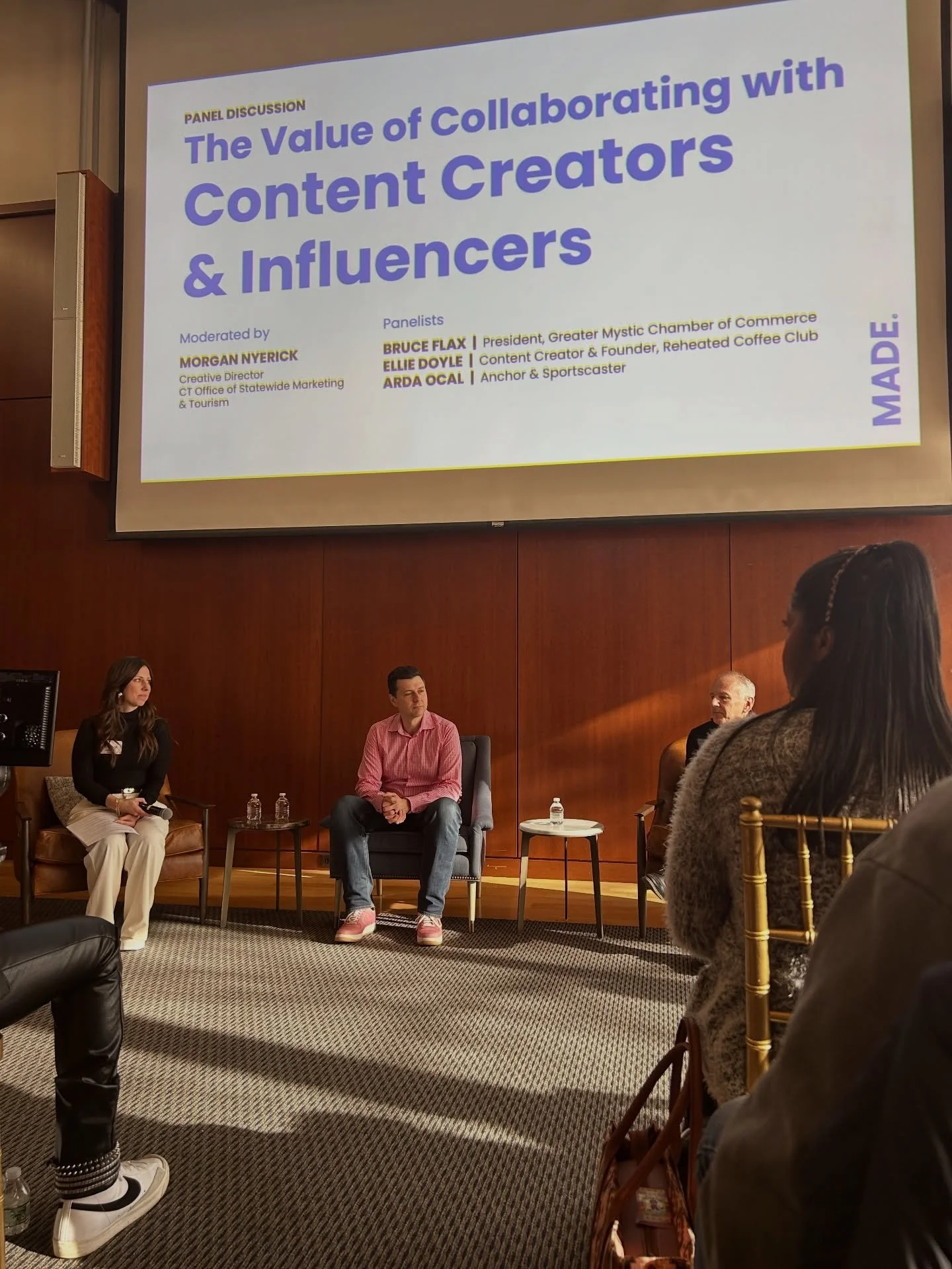 Fun afternoon at &ldquo;Content MADE&rdquo;, a networking event with content creators, hosted by the Office of Statewide
Marketing and Tourism. Wonderful to see you, Tiffany! @foodswithfinn