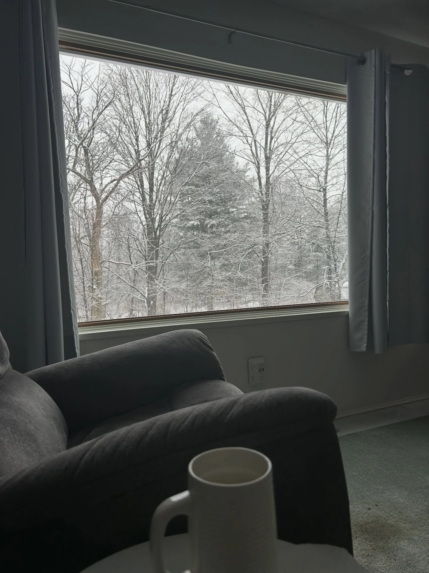 Snow day and some hot mocha ❄️☕️