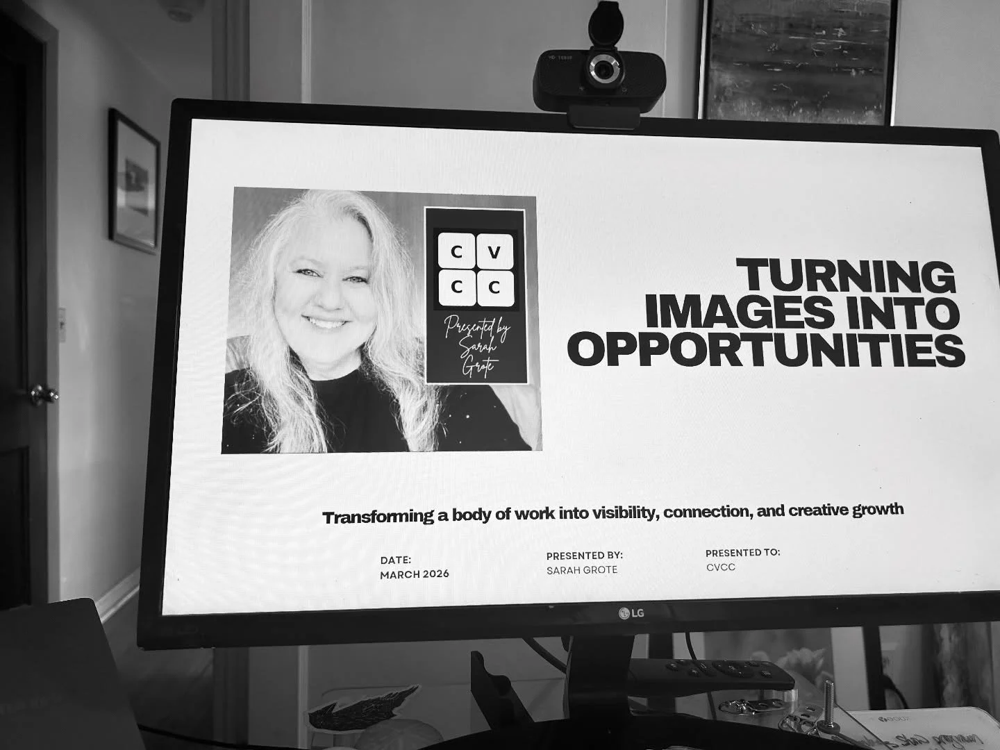 Finalizing my presentation for CVCC tomorrow! 📸