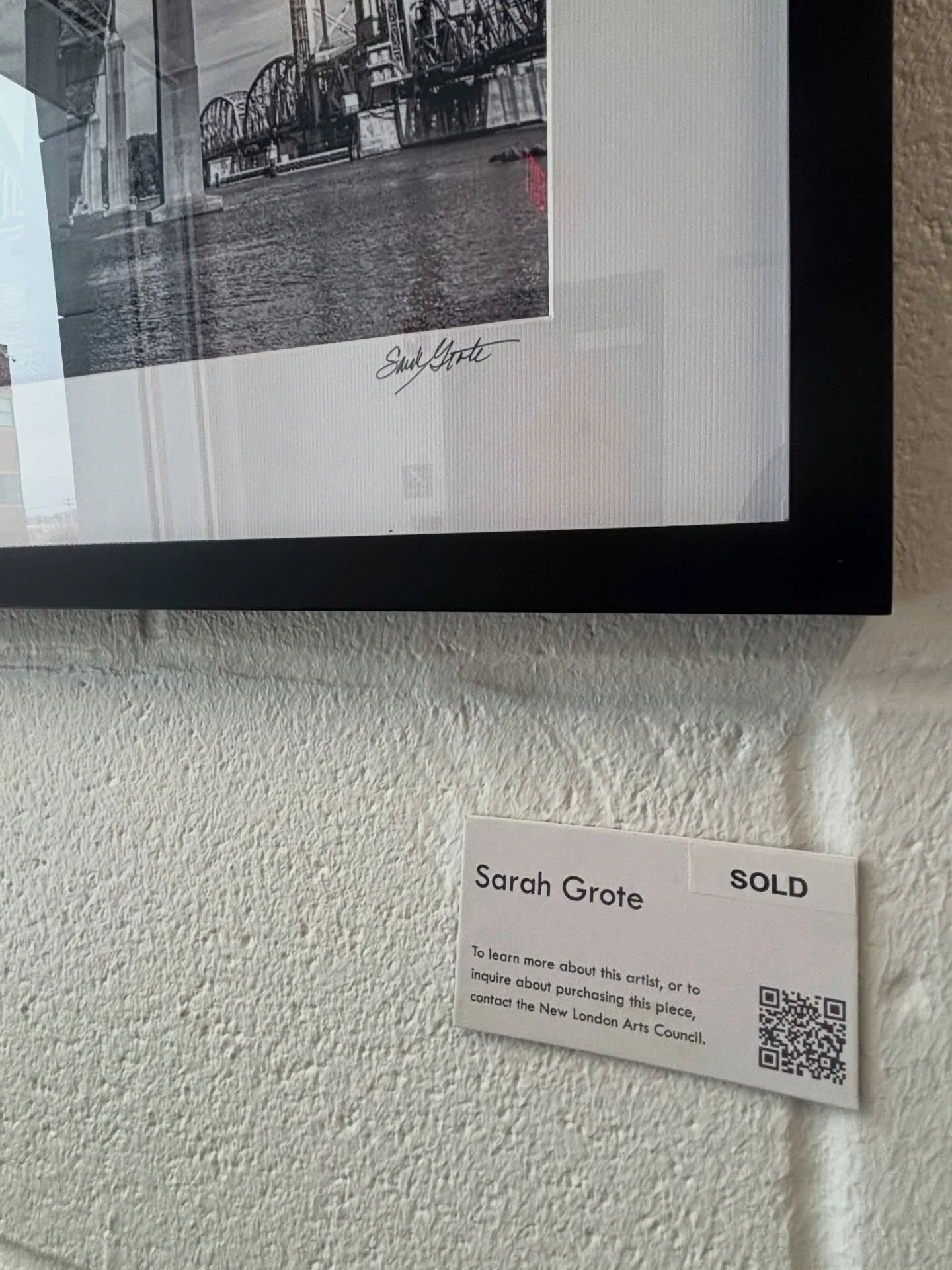 Always a nice surprise to get a text that someone loves a photo and wants to purchase it!  Thank you to the NLCT Photo Art Show for showcasing photographers so that &ldquo;The Bridges&rdquo; could find its forever home! 📸🌉

#ctphotographer #newlond