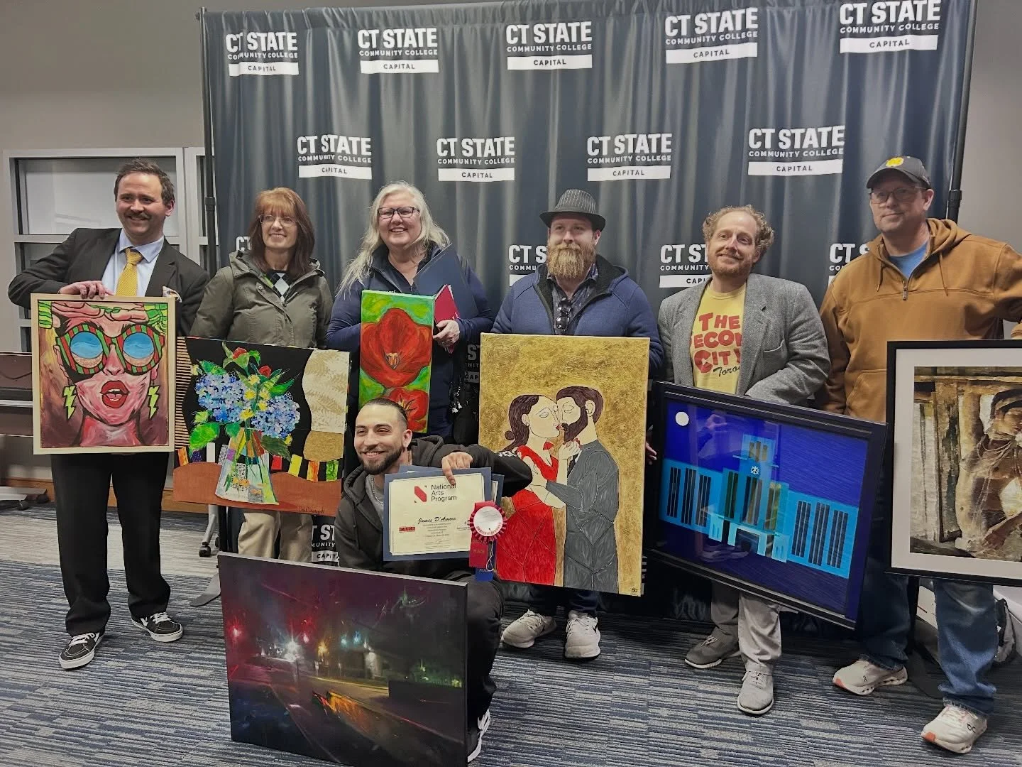 Tonight&rsquo;s closing reception for CRT&rsquo;s National Arts Program Exhibit and Reception.  Huge congrats to James &amp; Violet!! #crt #nationalartsprogram #caea