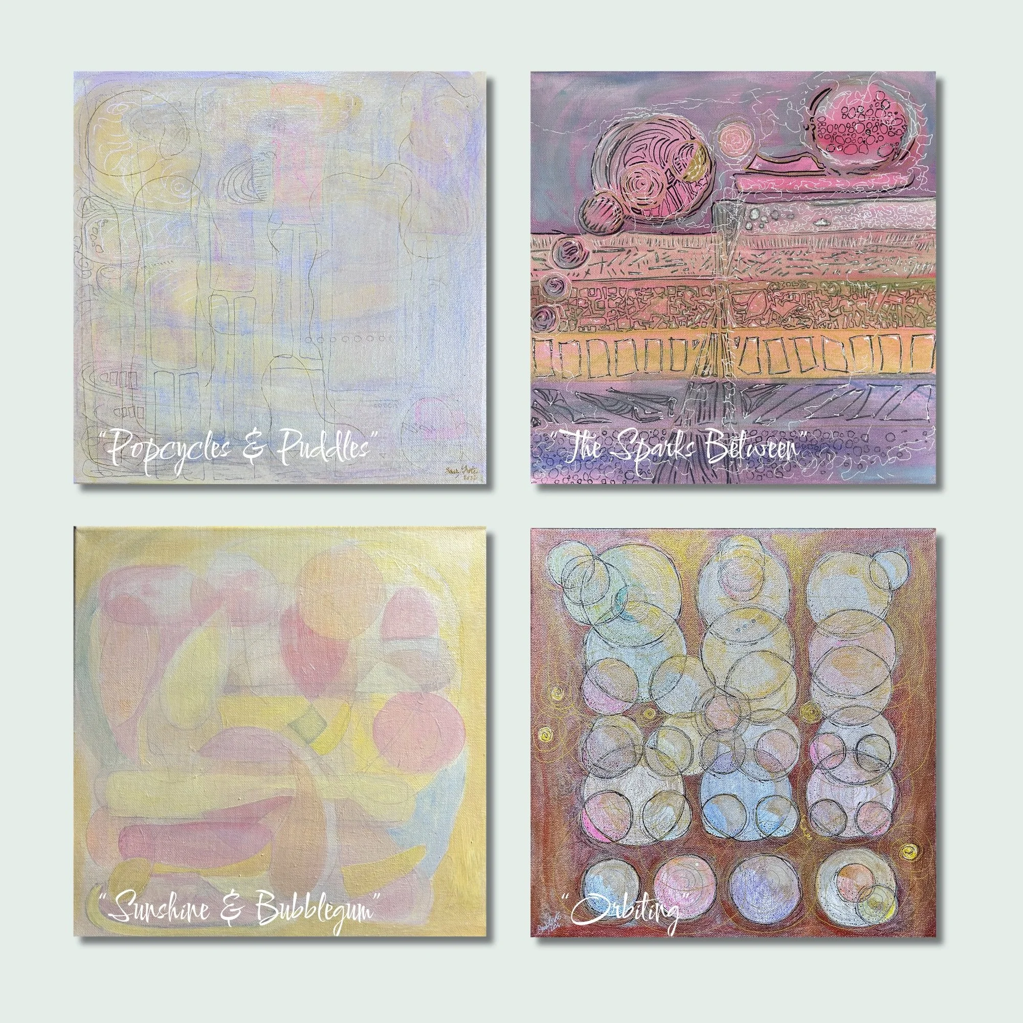 So excited to be part of ACT&rsquo;s Sun-Kissed Art Showcase this year!

I&rsquo;ve donated two pieces, &ldquo;Popsicles &amp; Puddles&rdquo; and &ldquo;Sunshine &amp; Bubblegum &ldquo;, and will also have &ldquo;Orbiting&rdquo; and &ldquo;The Sparks