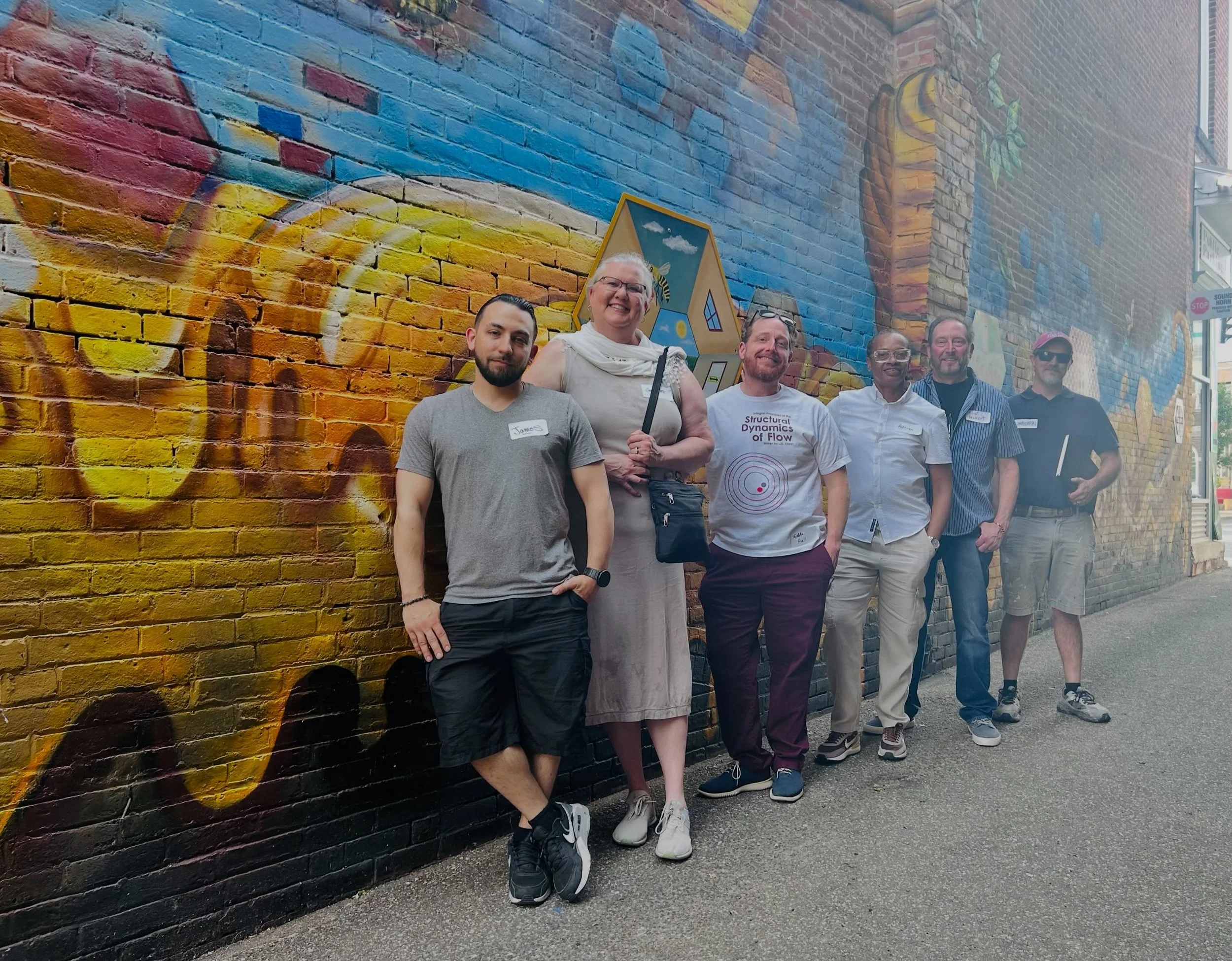The NHS-Gallery 66 Mural unveiling 🐝🍯🌹

Honored to stand alongside an incredible group of award-winning artists at the unveiling of the NHS-Gallery 66 mural in New Britain. What began as a vision by curator Adrian Elliott became a true collaborati