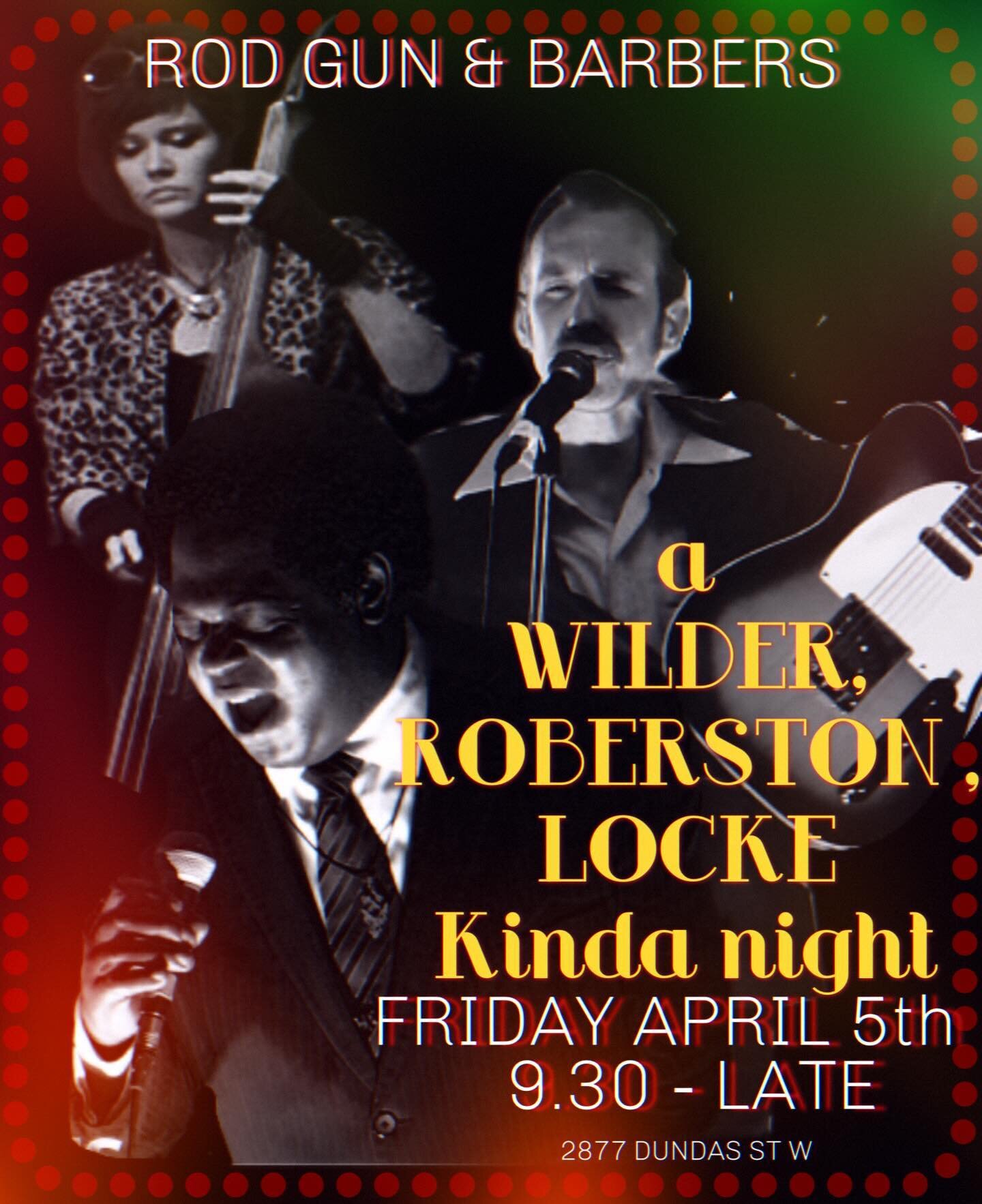 Wilder, Robertson &amp; Locke Trio, are with us on Friday!
Don&rsquo;t miss out!
John servin&rsquo; up your most favourite libations.
9.30- late!
@yousaviper @viviennewilder @nicholrobertson 
@timetravelinghippie @torontojunction 
#torontolivemusic #