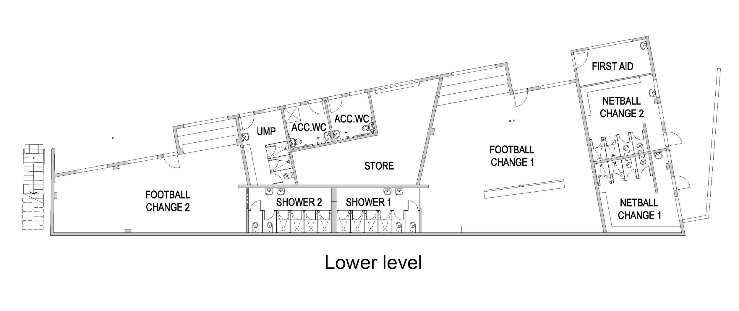 Alpine Events and Community Centre lower floor plan
