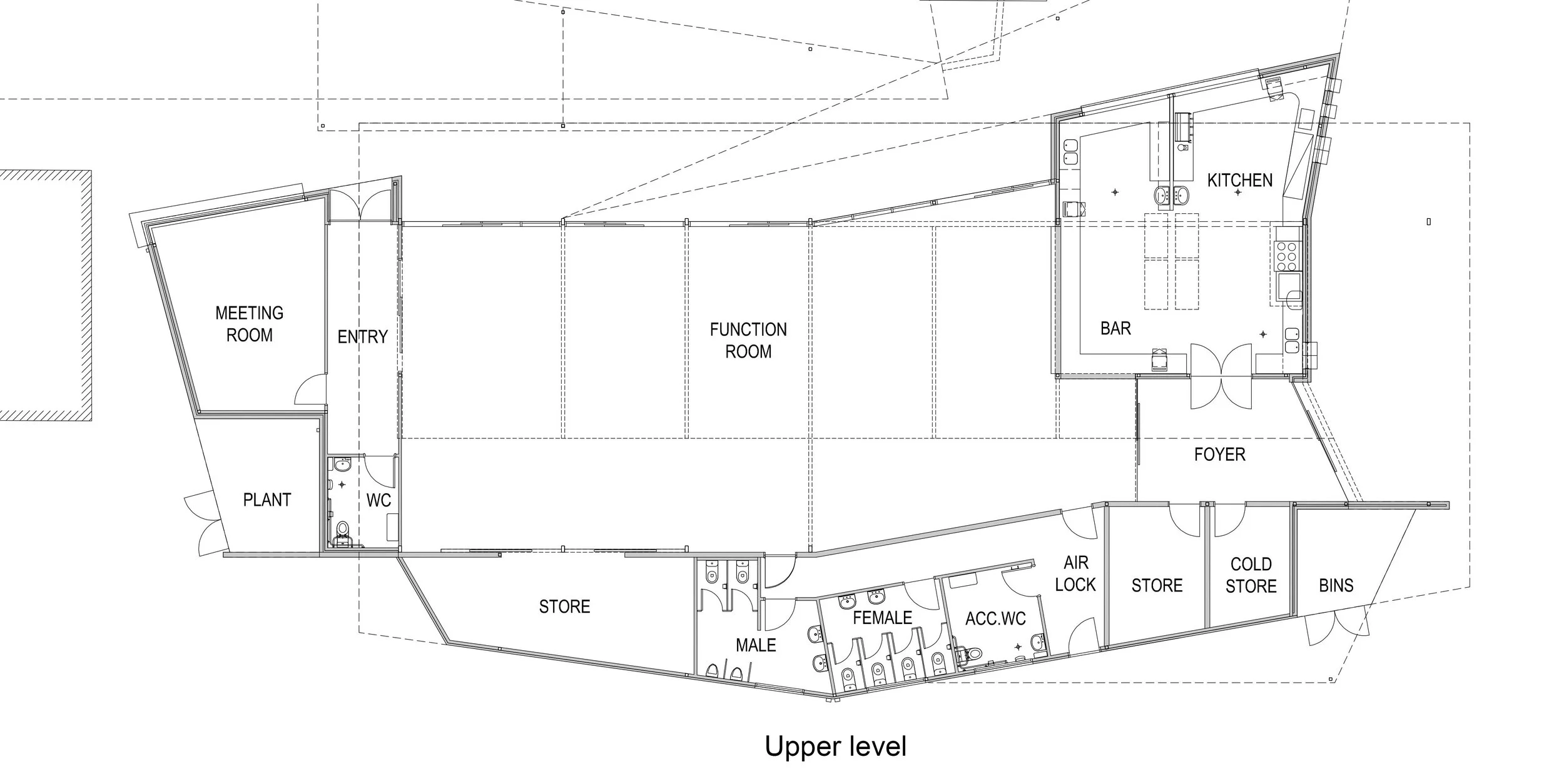 Alpine Events and Community Centre upper floor plan