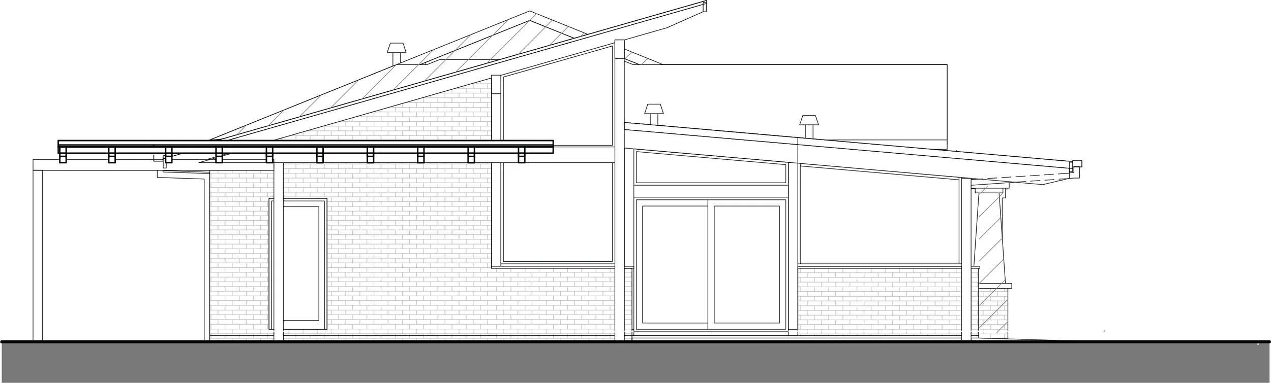 Albury House, architecture design, elevation