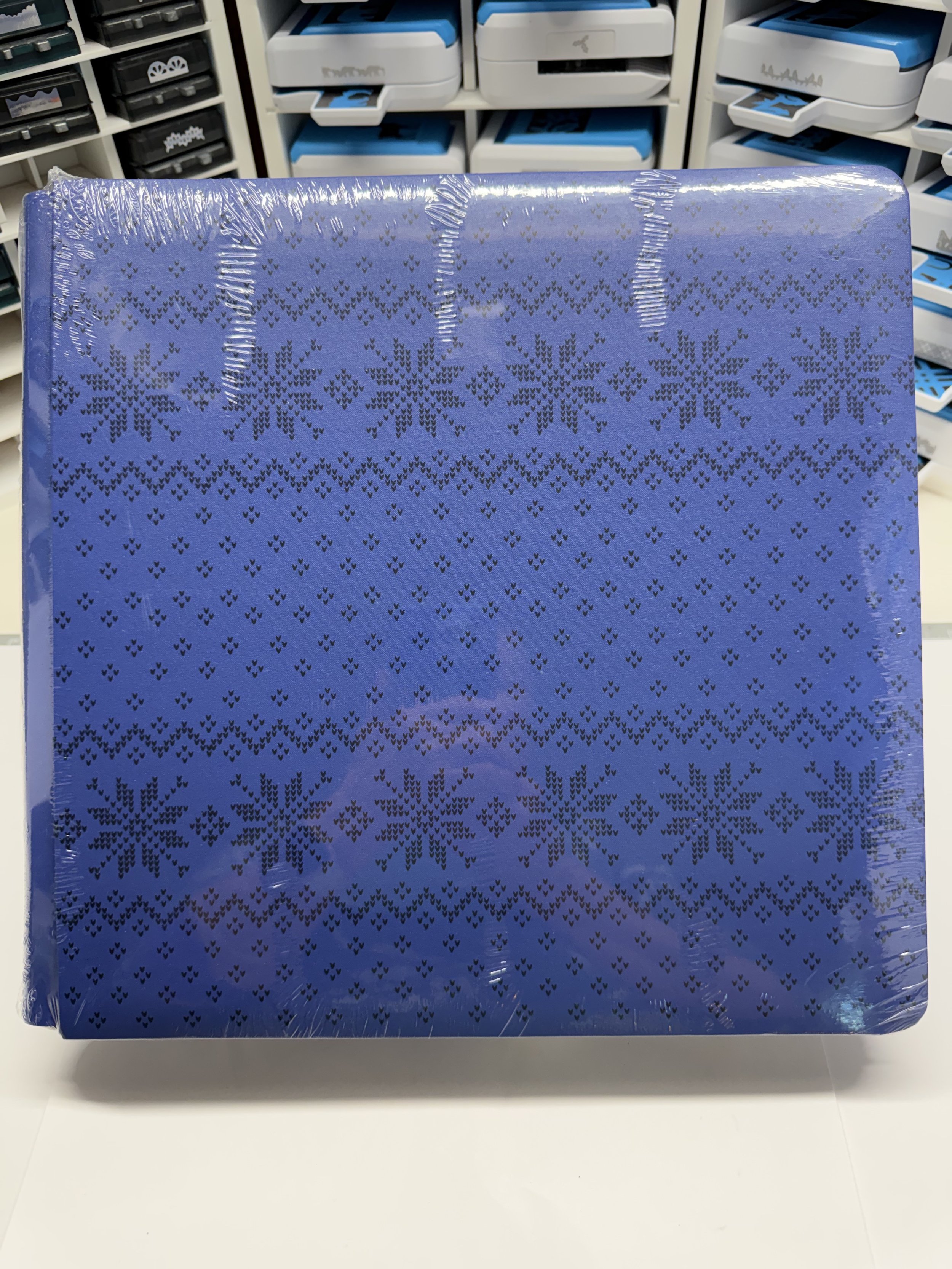 Winter Bliss, 12 x 12 Classic Blue Foiled Album Cover Set, Creative Memories