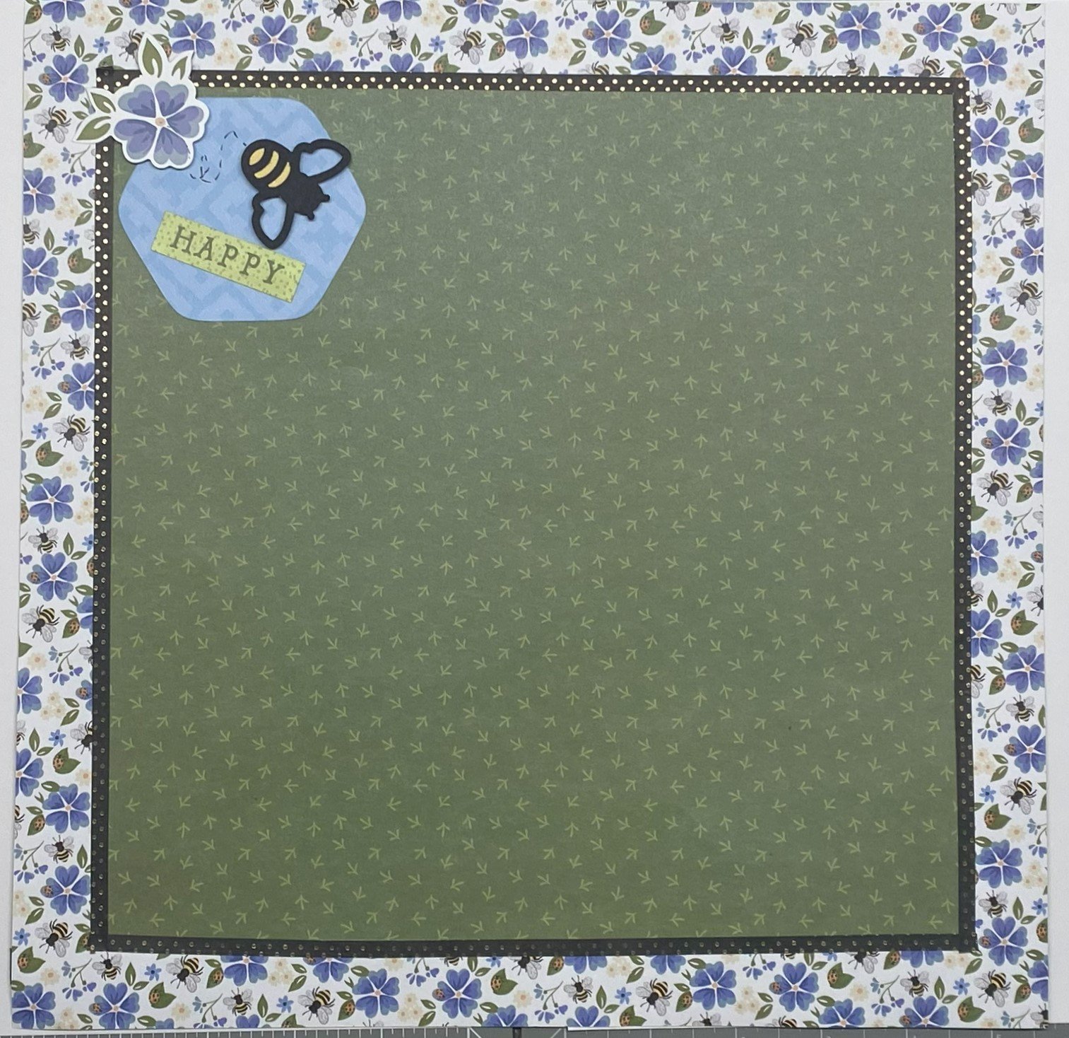 Bee Happy frame, washi tape, side 1.jpeg