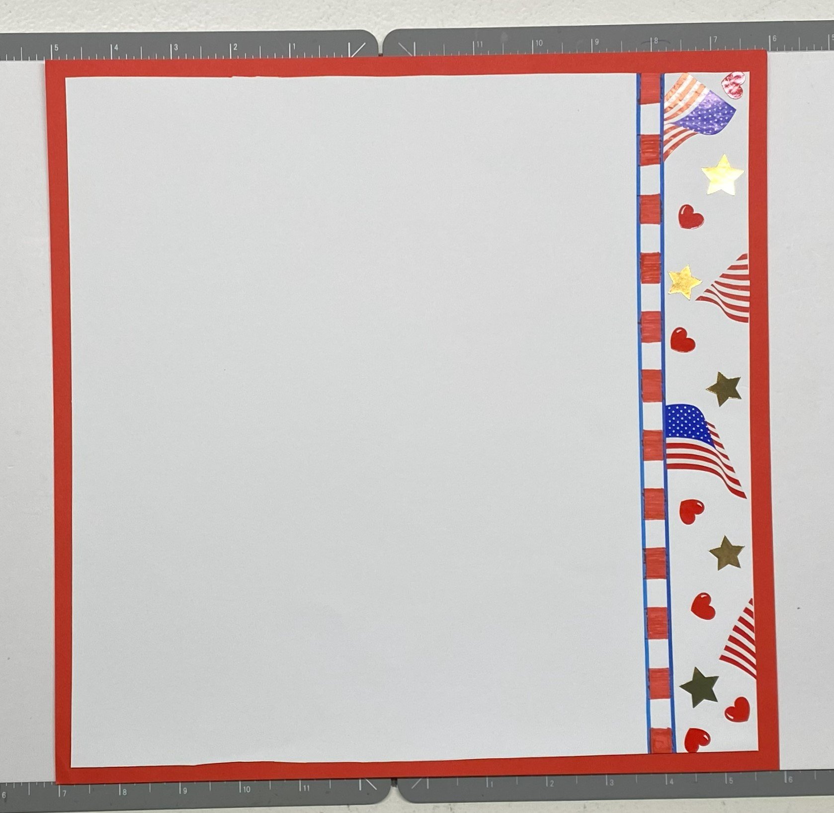 Flags border on red card stock.jpeg