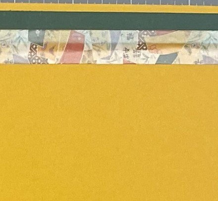 Asian Sticker Stripes on Goldenrod, detail.jpeg