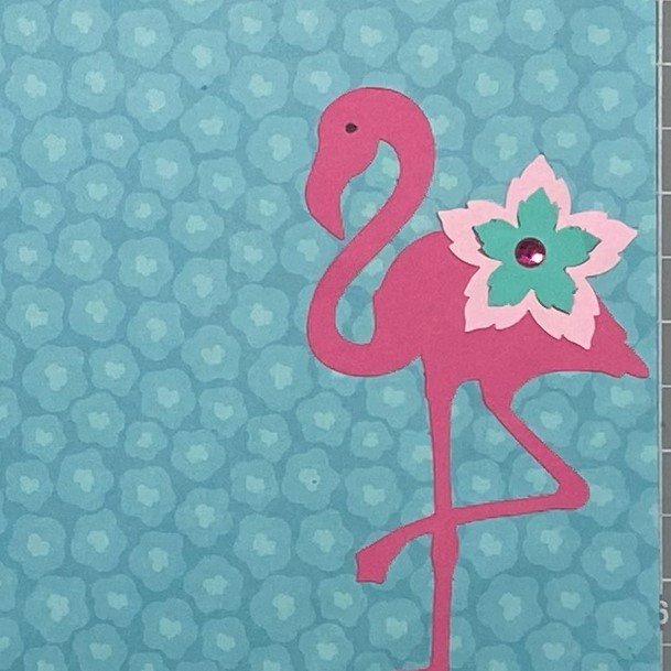 Floral Border Flamingo, detail.jpeg