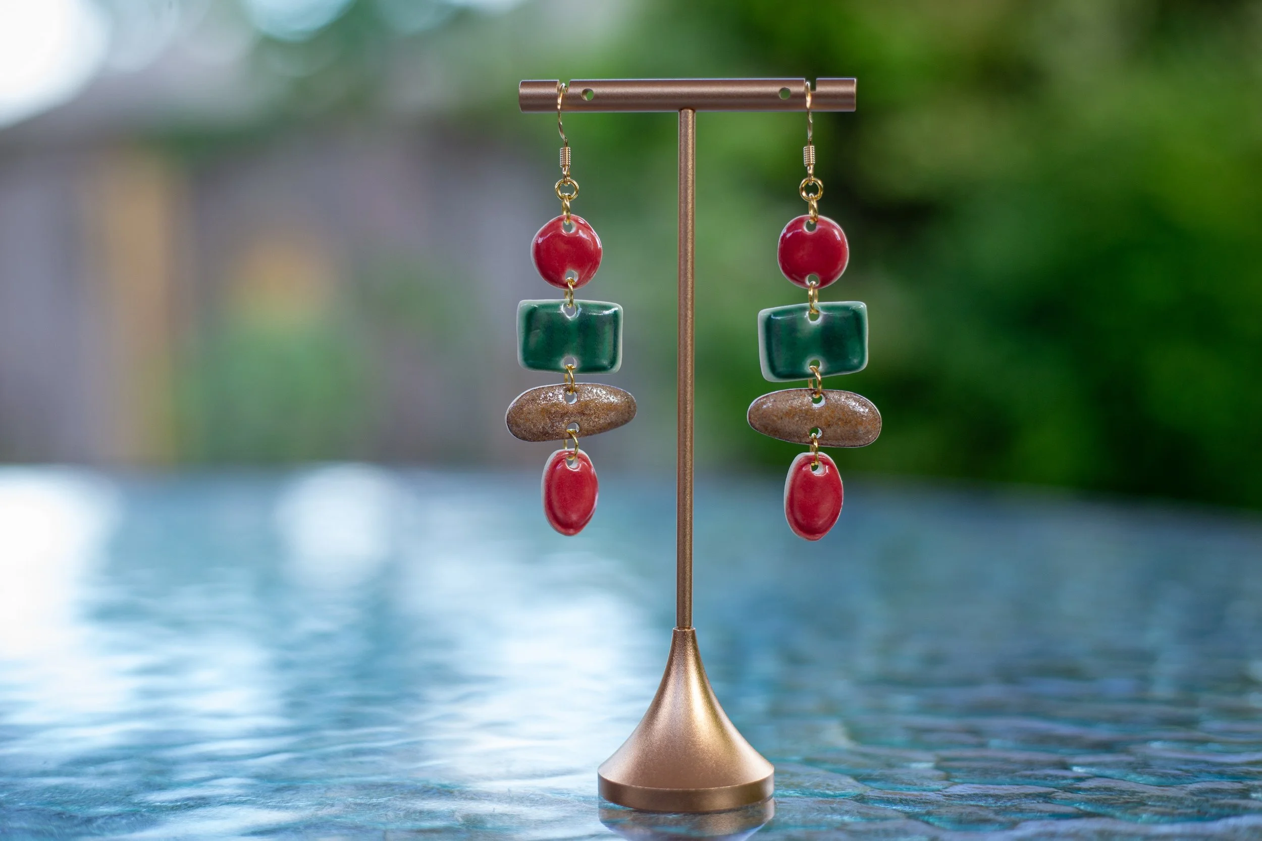 Belle's Pull Chain Earrings (Hooks)