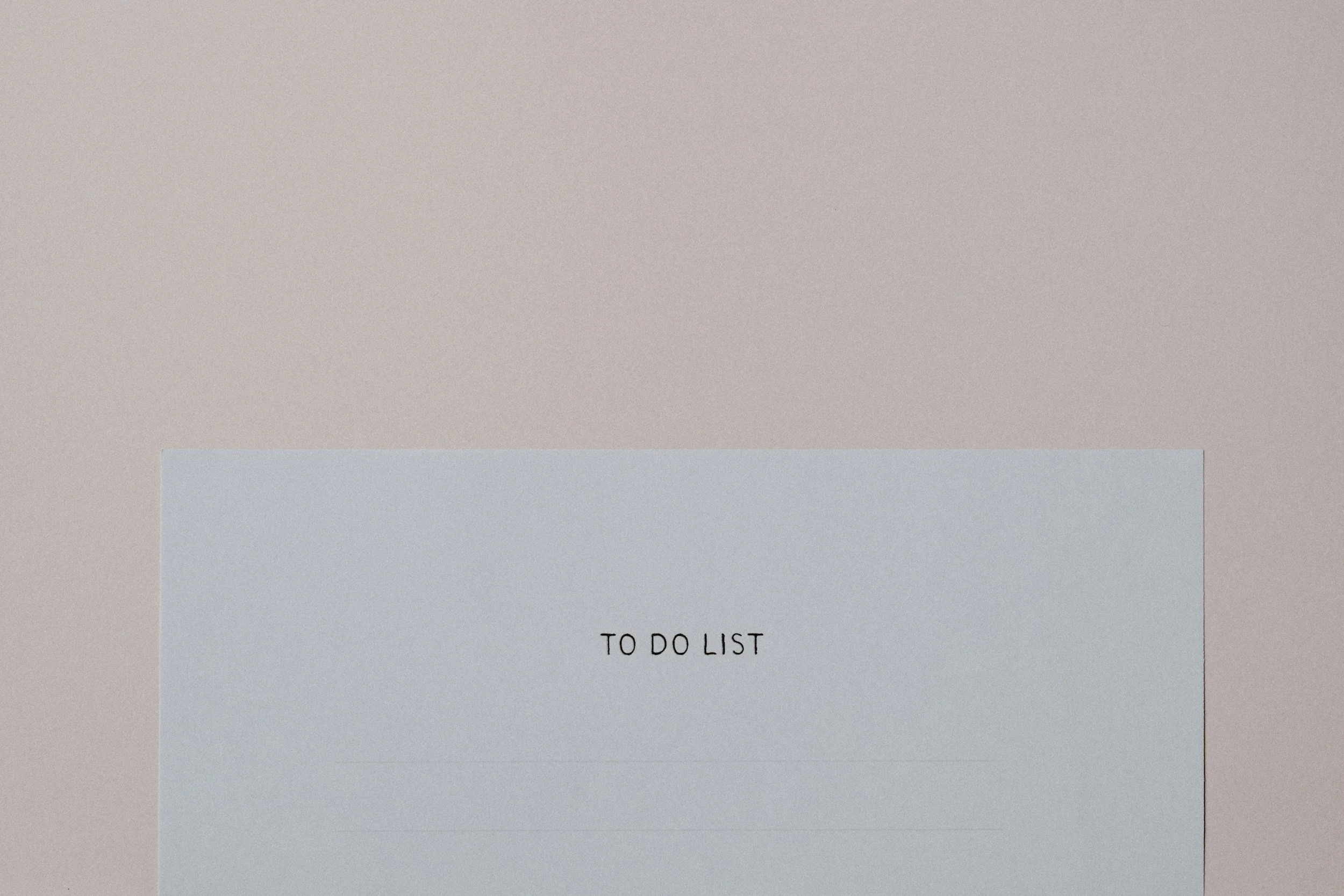 The to-do list that never ends