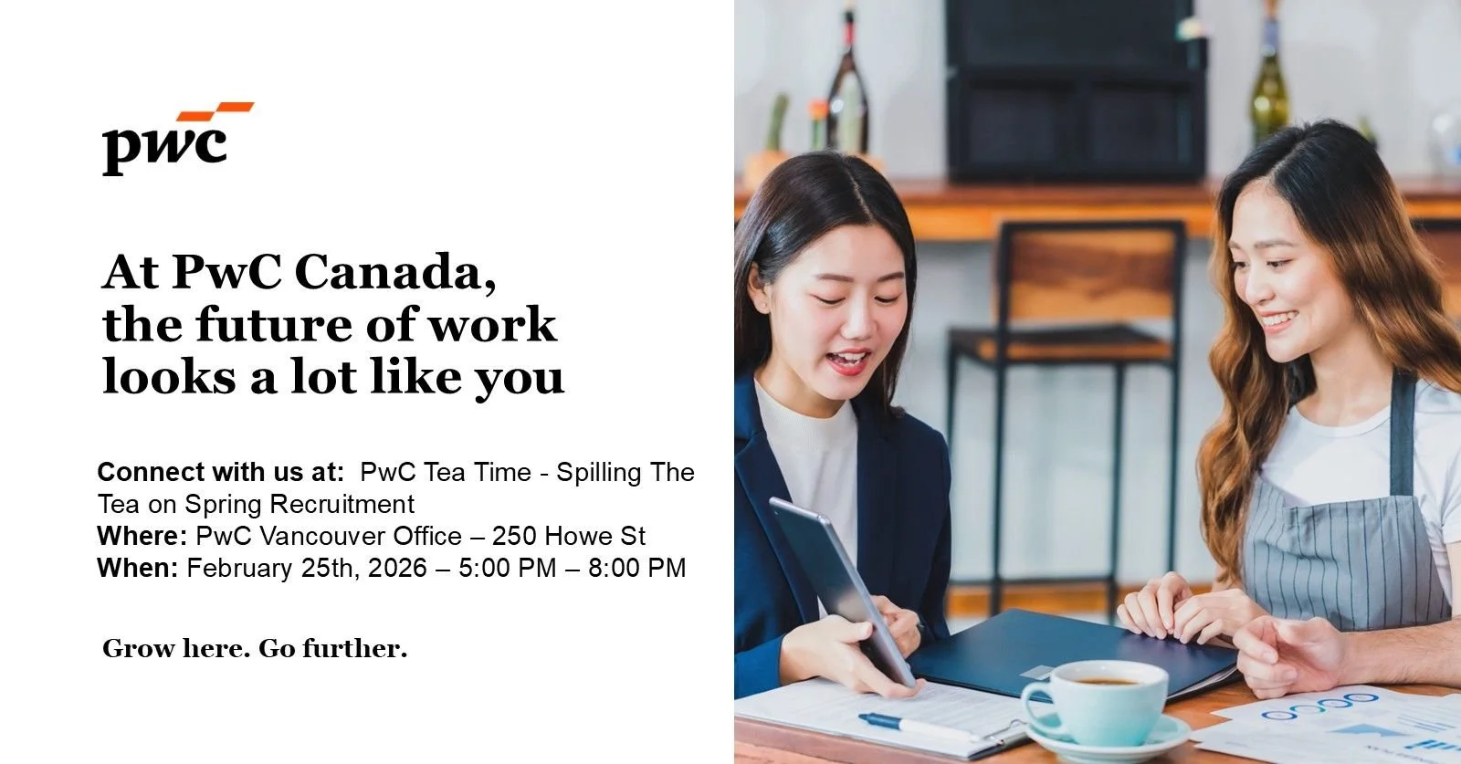 PwC Tea Time - Spilling the Tea on Spring Recruitment