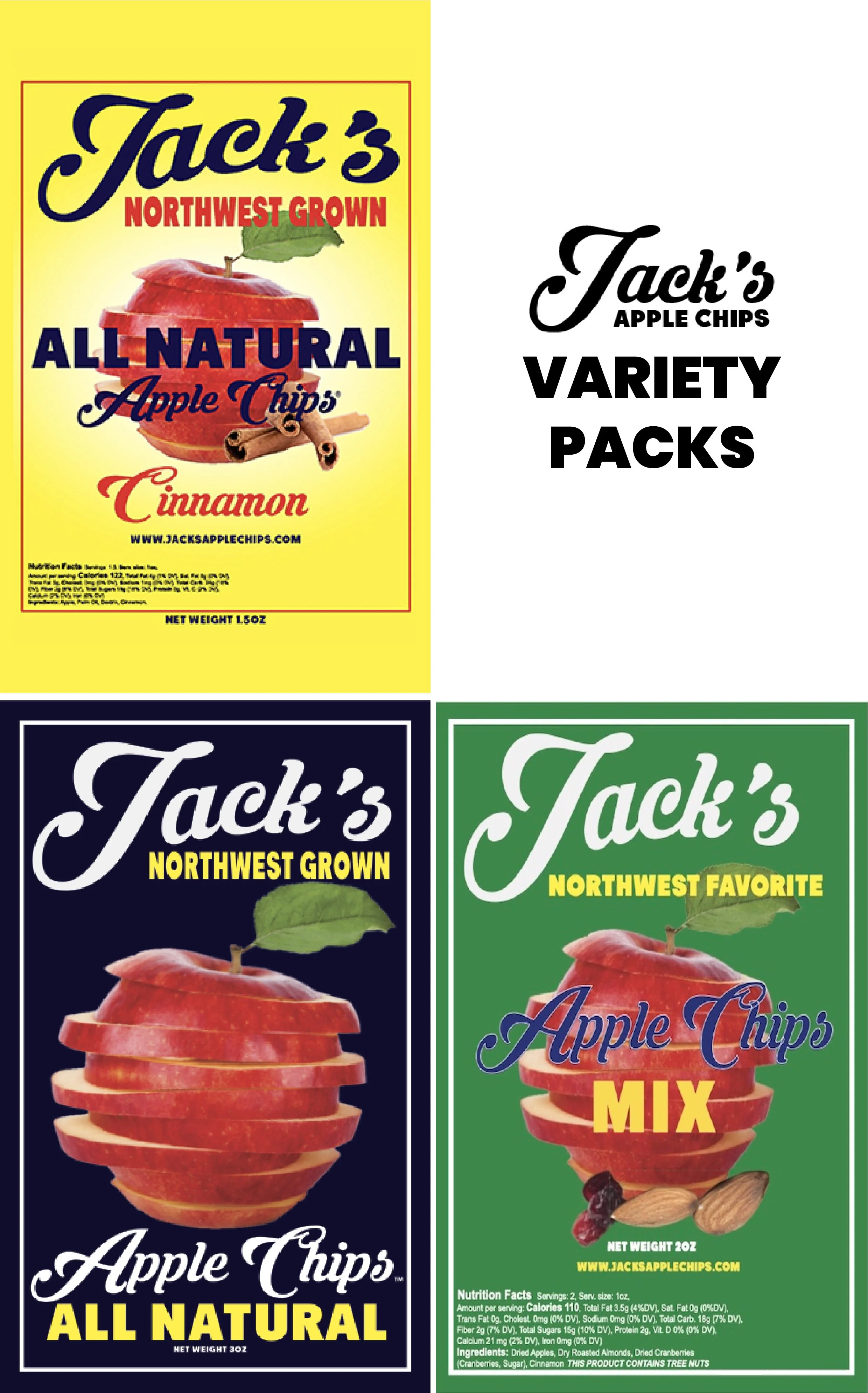 Jack's Apple Chips | All Natural Washington Apples | 206-900-5698