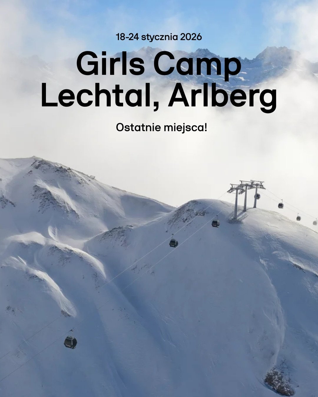 Dziewczyny, rozwaliłyście system! Zostały nam już ostatnie miejsca w poniższych grupach na styczniowym wyjeździe:
🎿 początkująca grupa - 1 miejsce
🏂 początkująca grupa - 1 miejsce
🎿 grupa średniozaawansowana - 2 miejsca
🏂 grupa średniozaawansowan