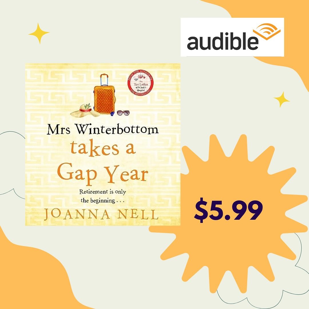 Just letting you know that the audiobook of Mrs Winterbottom Takes a Gap Year is on special for $5.99 as a May Monthly Listen on Audible. 

#audiobookoffer #audiblebooks #specialoffer
