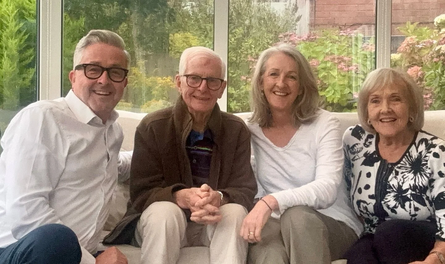 I live this family photo snapped just before I hopped in a Pam e back to Sydney. My parents, my brother and I are all smiling (at what I'm not sure but it worked!). So good to see the people I live. So hard to leave.