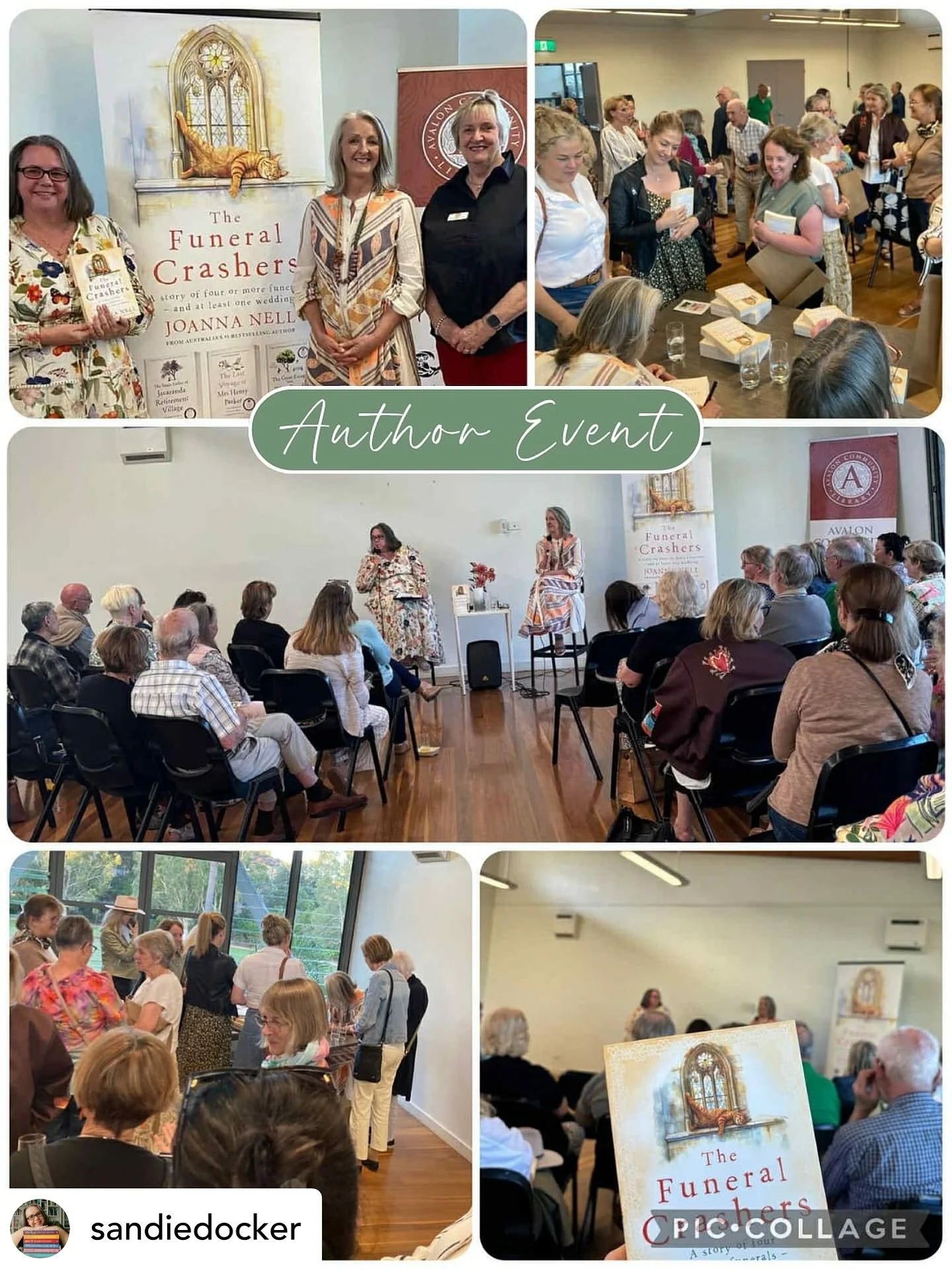 Thank you @sandiedocker how incredibly generous of you to take time out of your busy life to make this event at @avaloncommunitylibrary such a great evening. Thanks also to @megdunn1001 and her band of volunteers for their hard work. Biggest thanks t