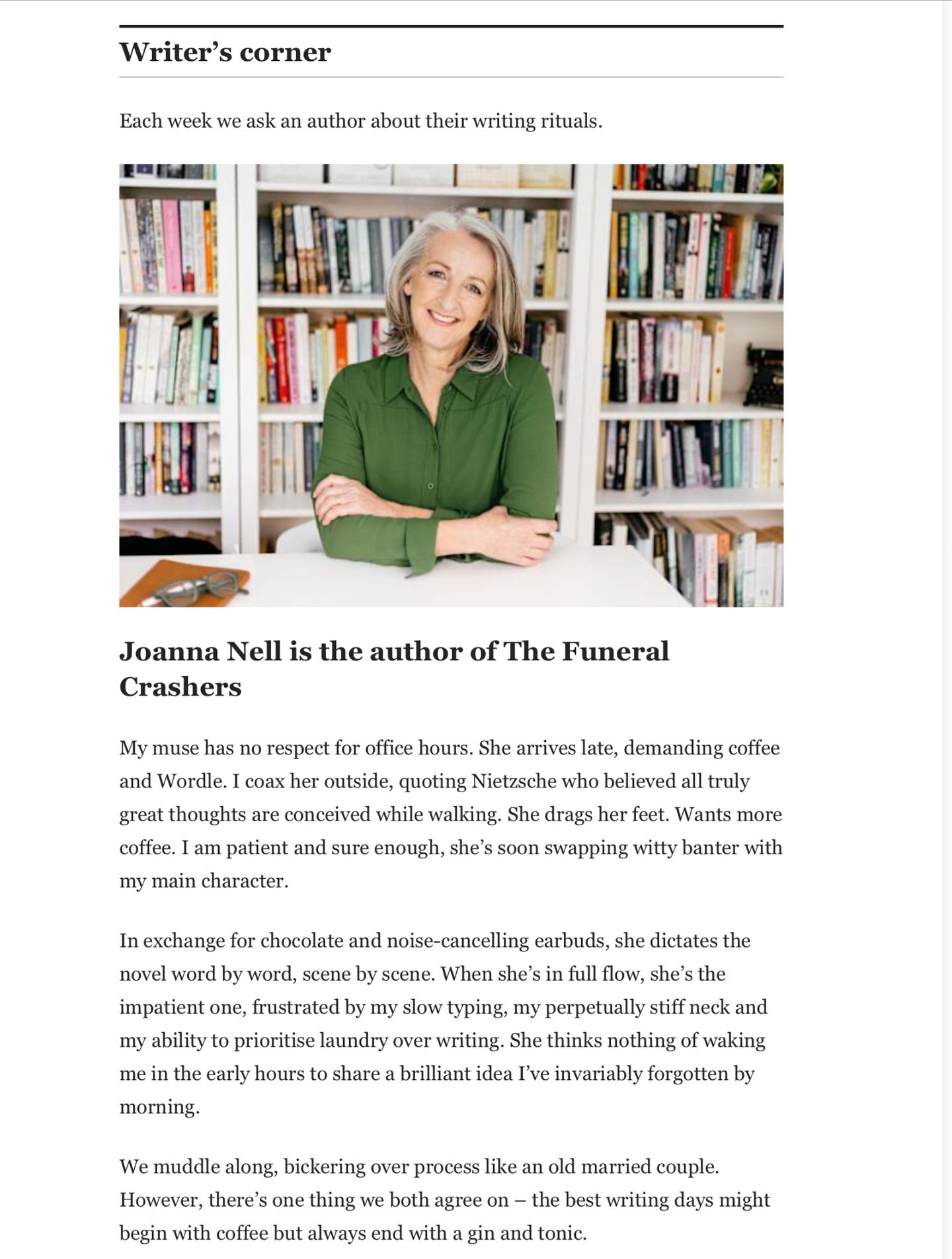 A piece I wrote about my process for Jason Steger's The Booklist newsletter in The Brisbane Times (it's fantastic if you haven't signed up yet). 
Capturing the blood, sweat, tears and occasional magic of the process in 150 words was quite a tricky bu