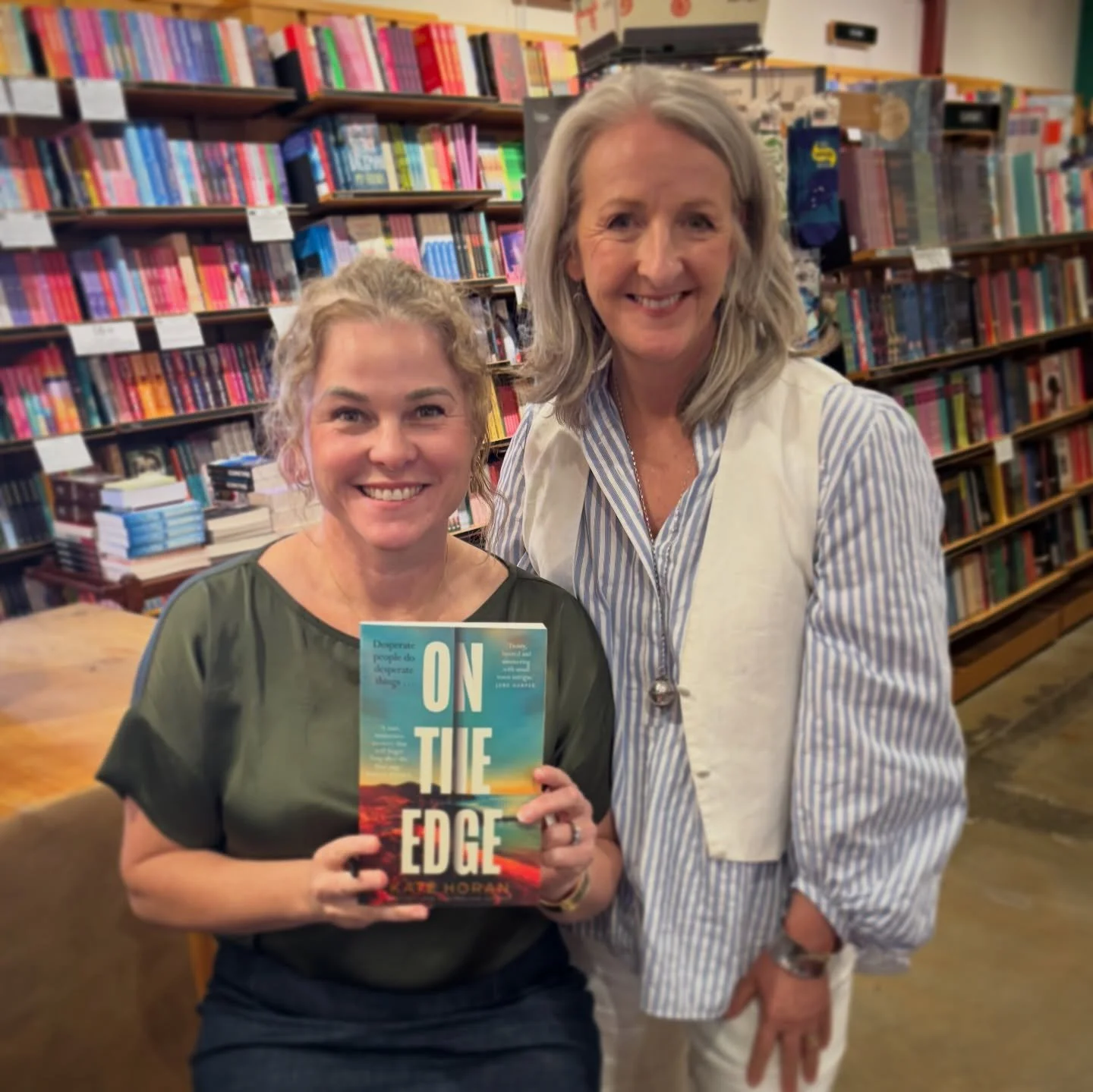 On The Edge is Kate Horan's brand new novel and hearing her talk about it with Vanessa McCausland I cannot wait to dive in. I loved hearing about Kate's writing process and in particular her practice of manifesting her dream outcomes. Think I'm going