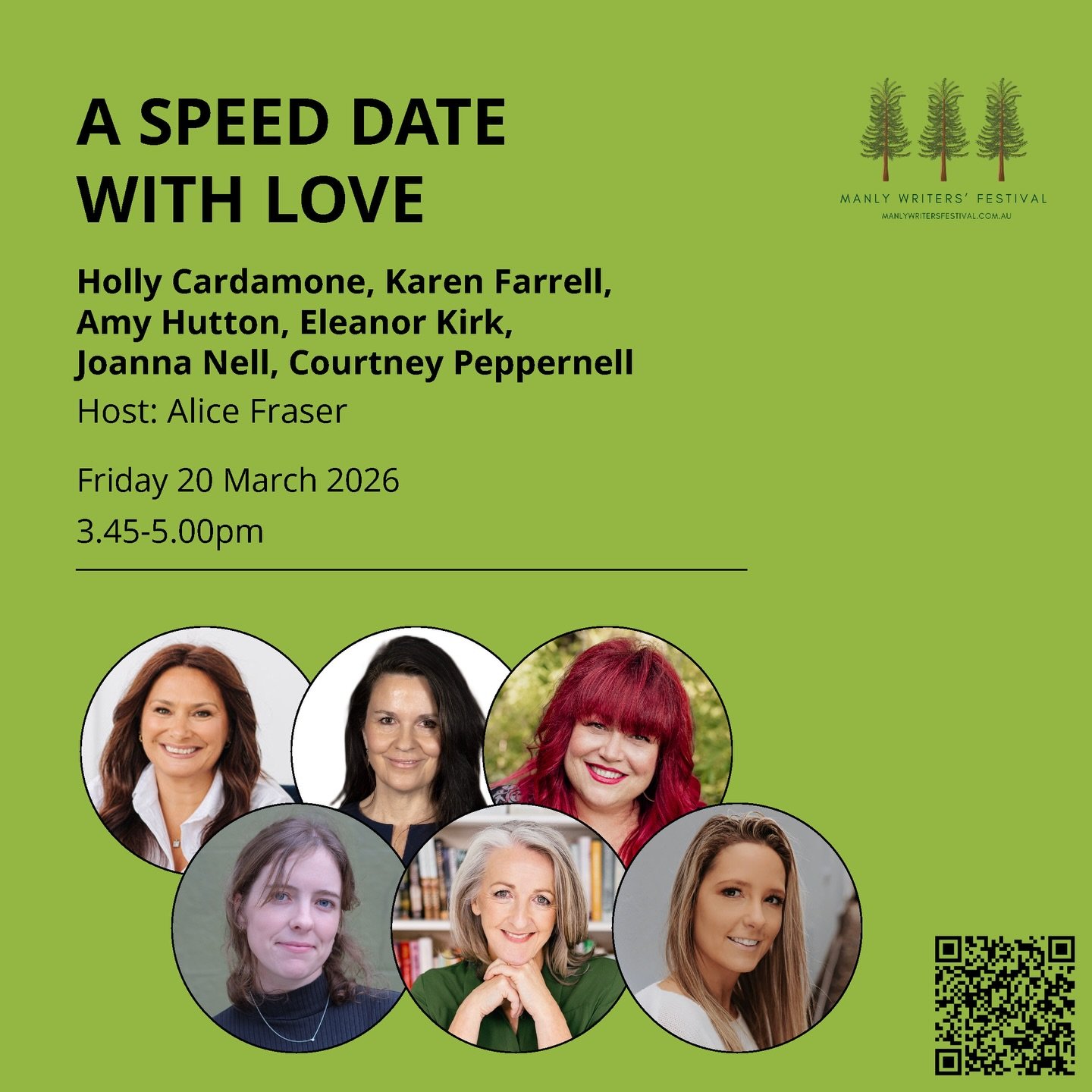 I'll be appearing on this panel at Manly Writers Festival on 20th March. Would love to see some friendly faces in the audience.