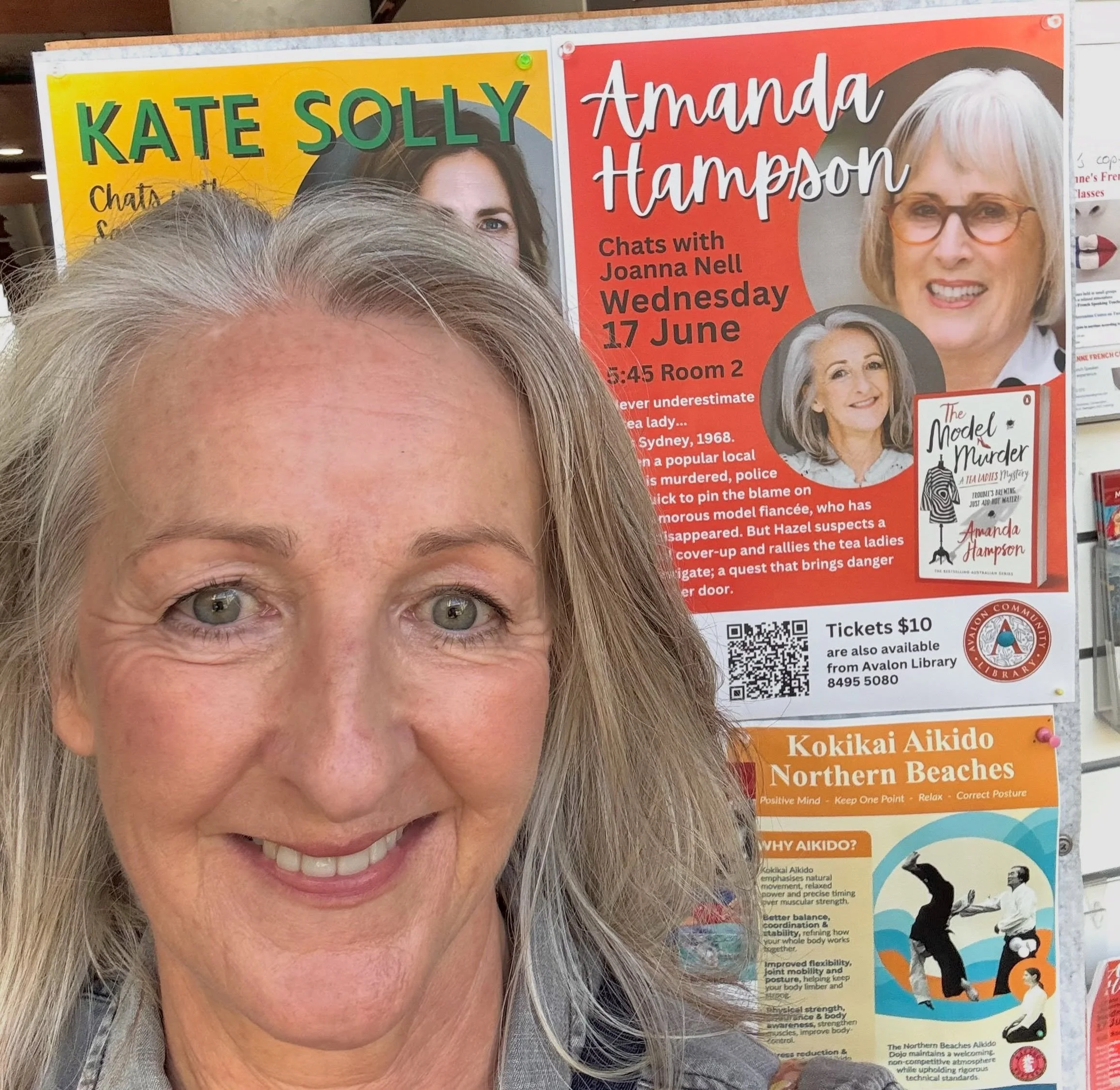 Look who's coming to Avalon Library!
Looking forward to chatting to one time Avalon local @amandahampsonauthor about The Model Murder, the fourth in the hugely popular Tea Ladies mystery series.
It's June 17th, but get in quick because Amanda always 
