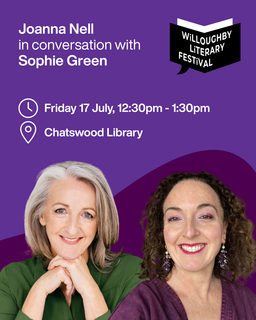 Willoughby Literary Festival – In conversation with Sophie Green
