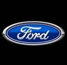 Ford logo with blue oval and white script.
