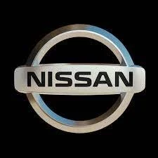 Nissan logo with black background