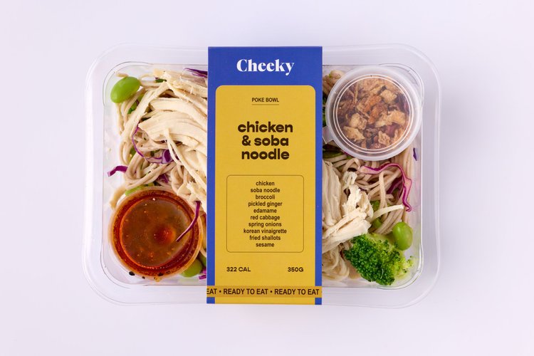Chicken & Soba Noodles bowl packaging