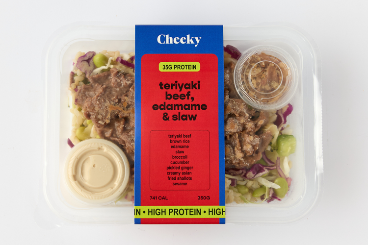 Teriyaki Beef High Protein bowl packaging