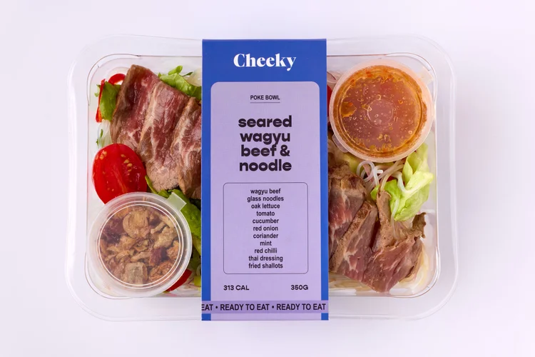 Thai Wagyu Beef & Noodle bowl packaging